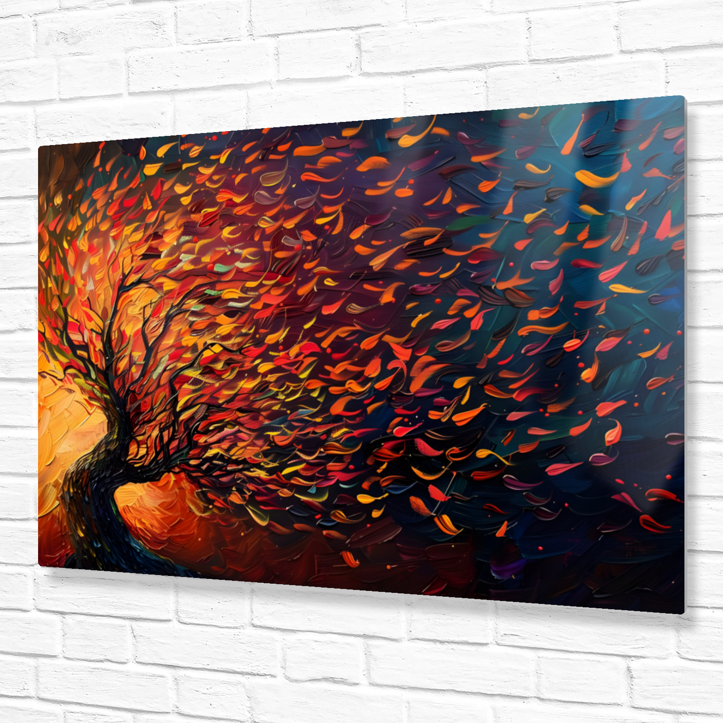 Tree of Life Fiery Elegance Premium Landscape Aluminum Prints