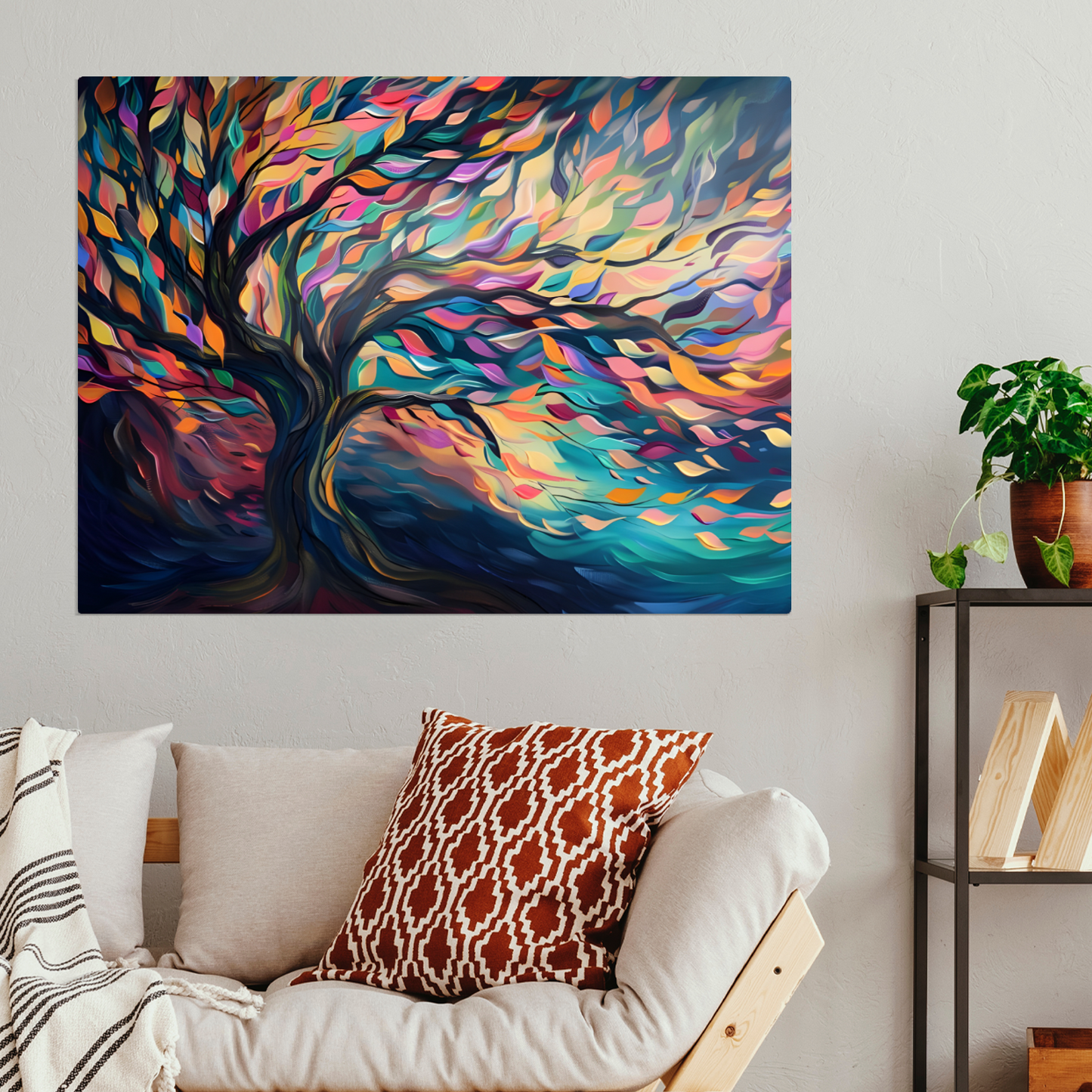 Tree of Life Vibrant Serenity Premium Landscape Aluminum Prints