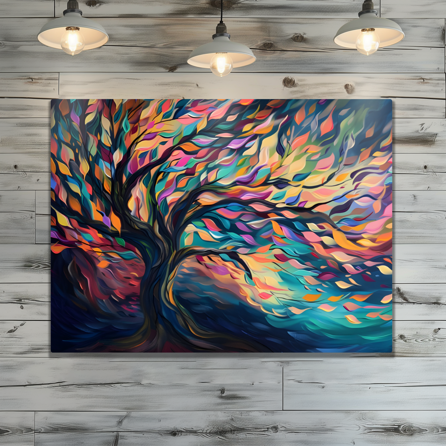 Tree of Life Vibrant Serenity Premium Landscape Aluminum Prints