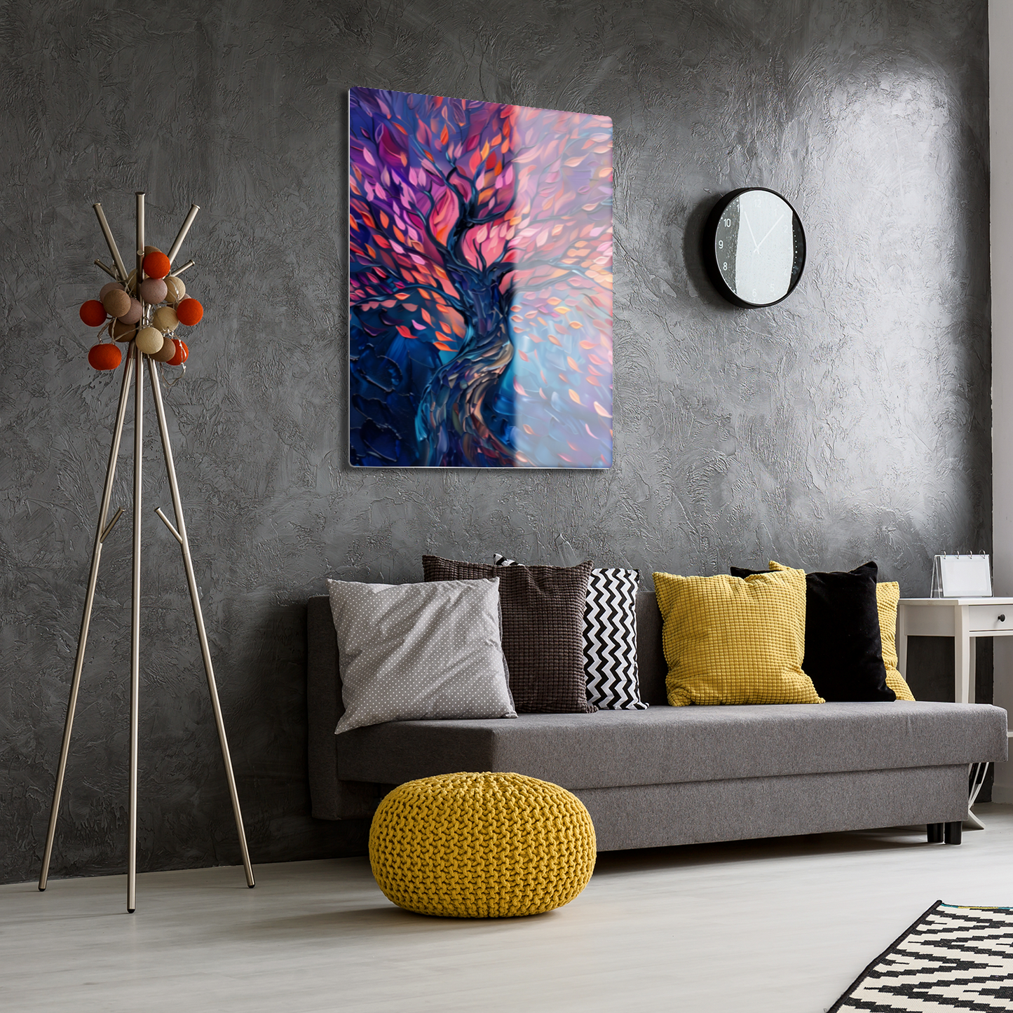 Tree of Life Autumn Glow Premium Portrait Aluminum Prints