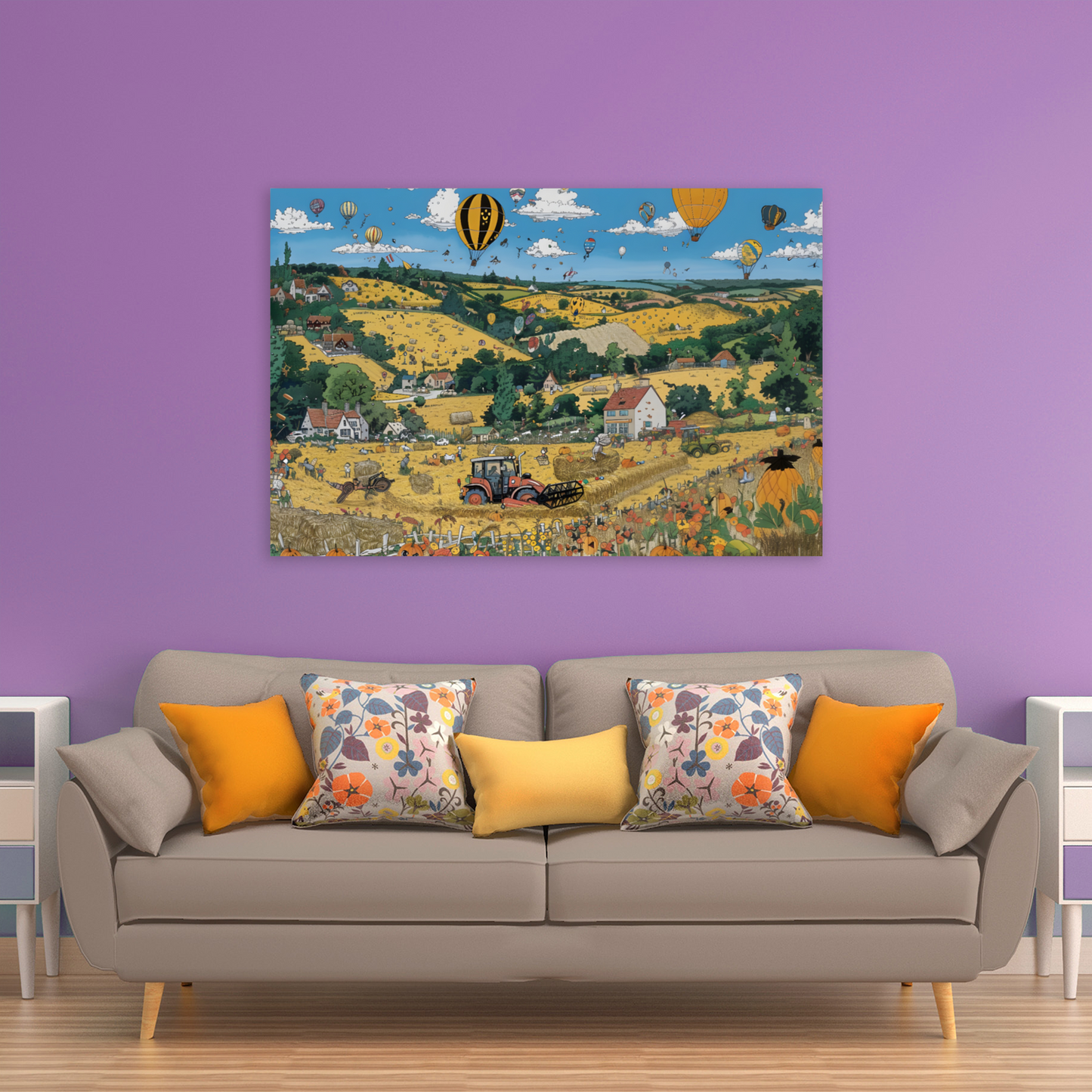 Golden Harvest Deluxe Box Canvas Prints Landscape