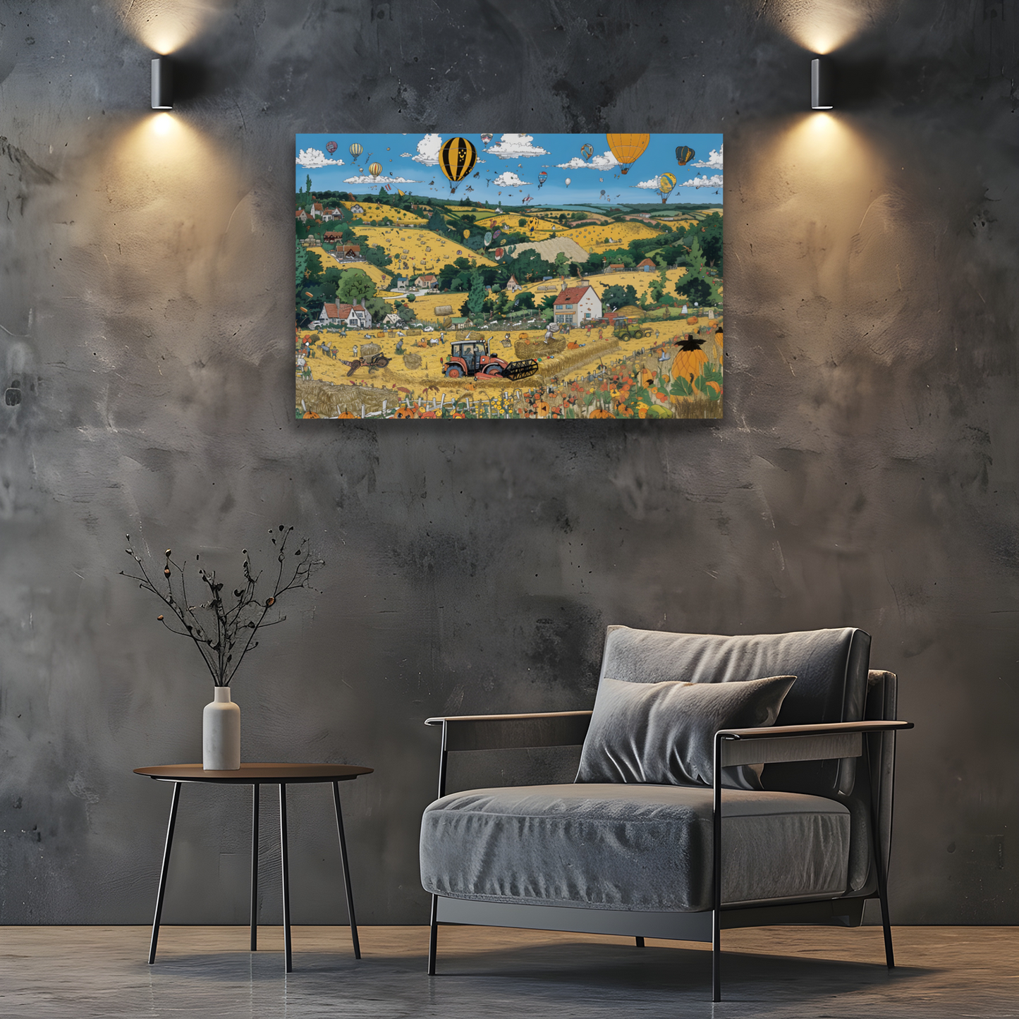 Golden Harvest Deluxe Box Canvas Prints Landscape