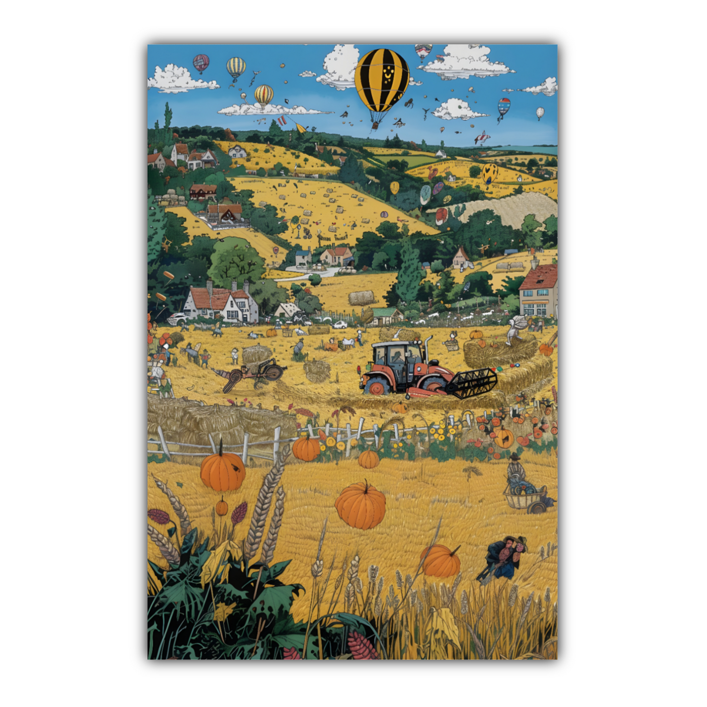 Golden Harvest Deluxe Box Canvas Prints Portrait