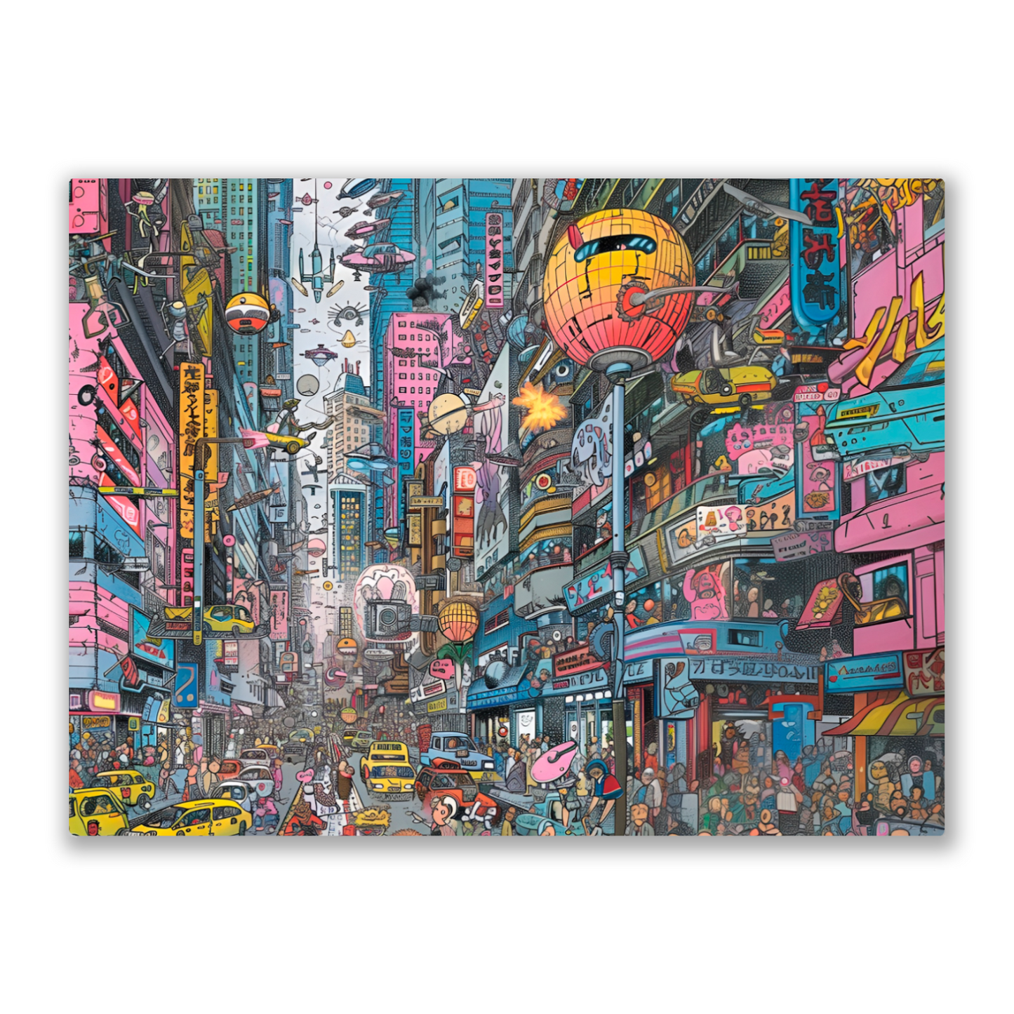 Urban Chaos Premium Landscape Aluminum Prints