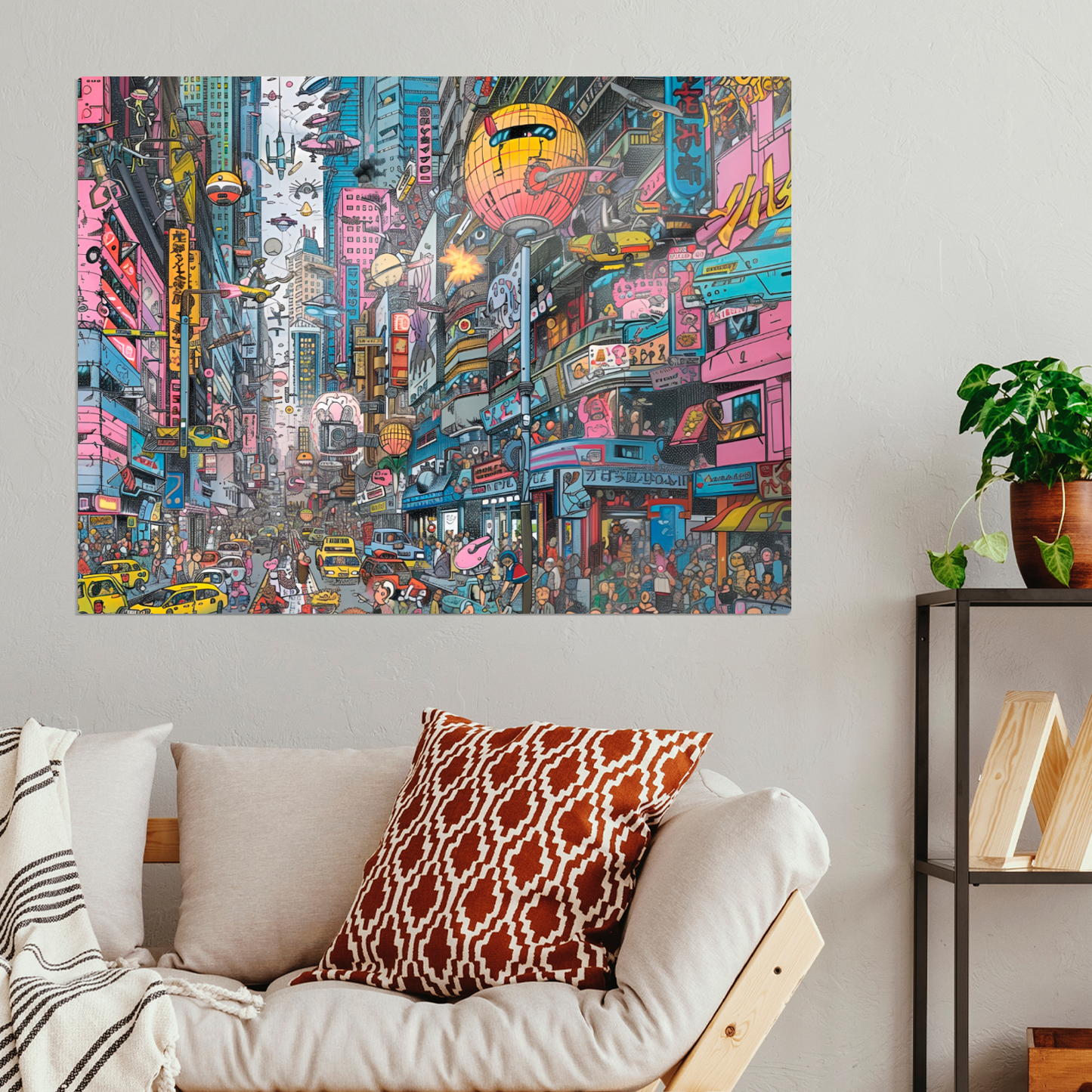 Urban Chaos Premium Landscape Aluminum Prints