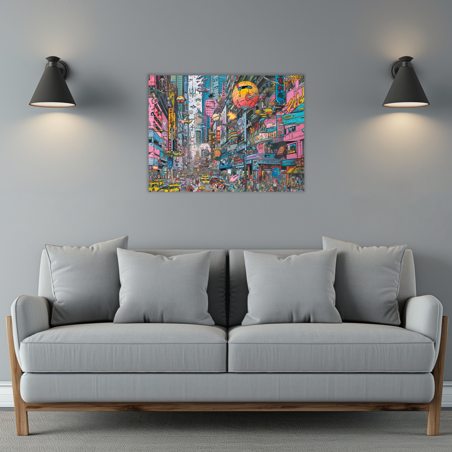 Urban Chaos Premium Landscape Aluminum Prints