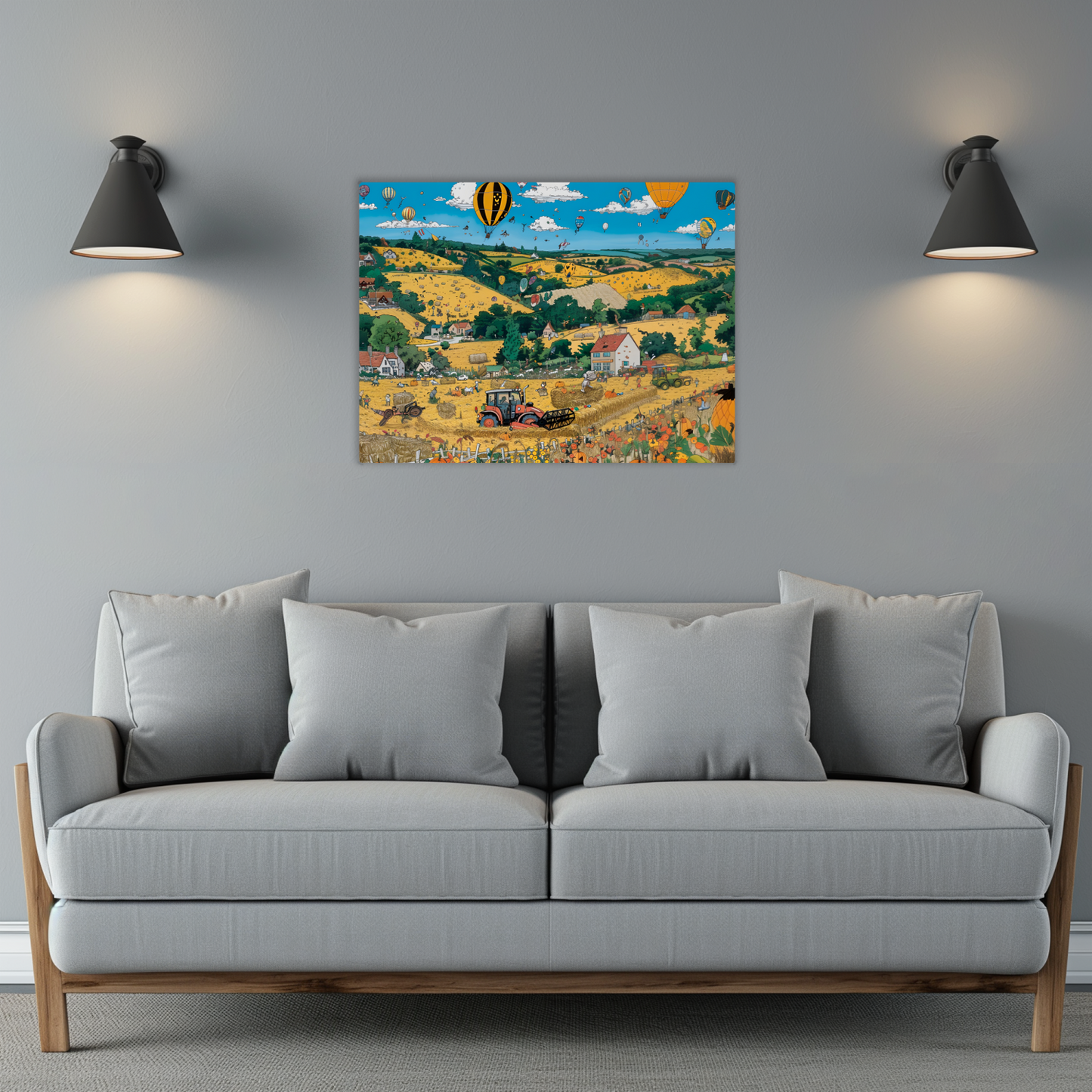Golden Harvest Premium Landscape Aluminum Prints