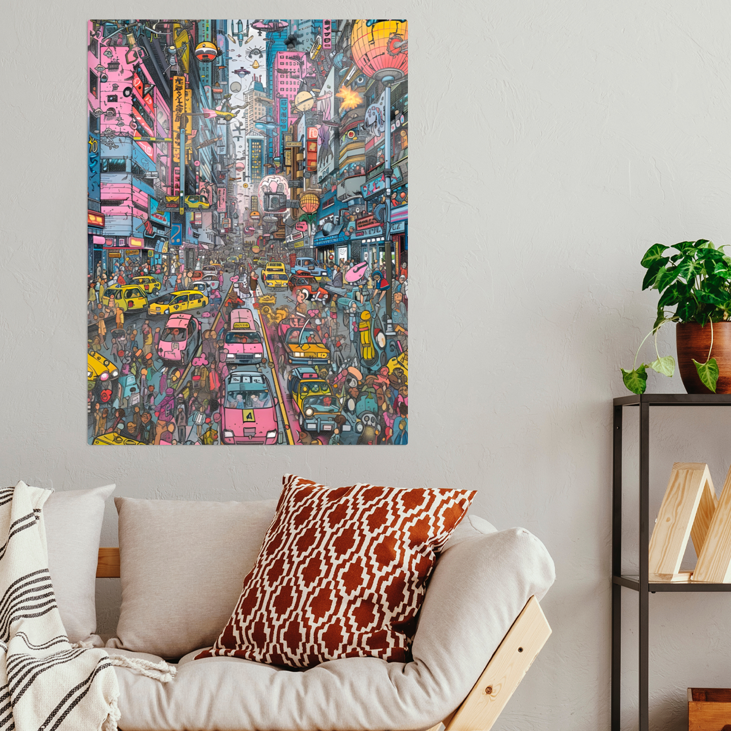 Urban Chaos Premium Portrait Aluminum Prints