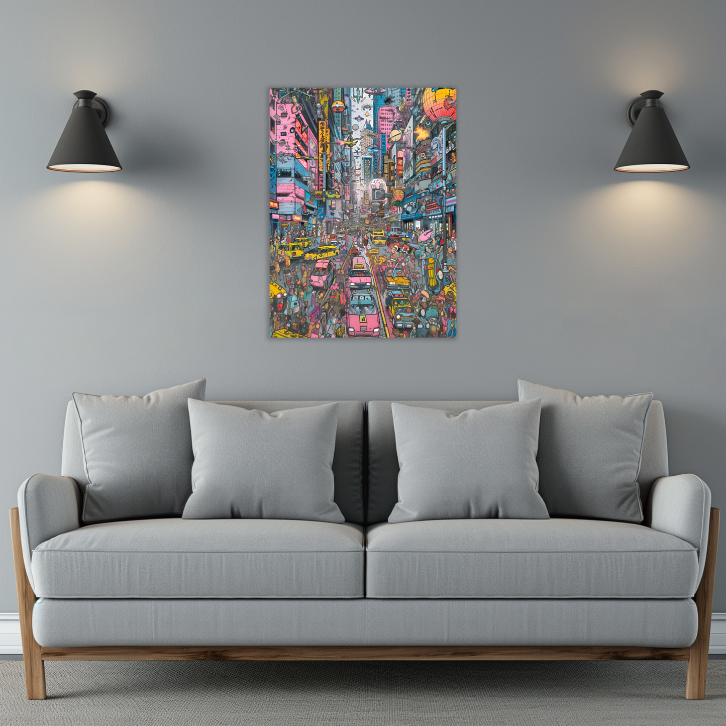 Urban Chaos Premium Portrait Aluminum Prints