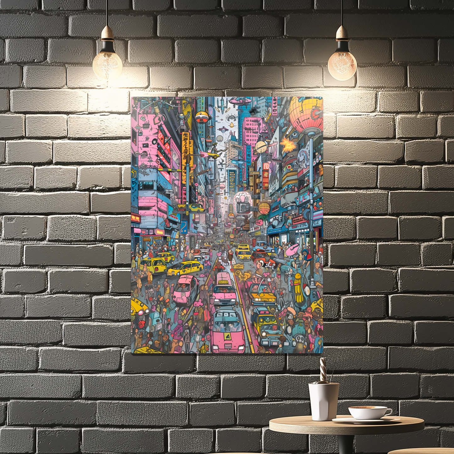 Urban Chaos Premium Portrait Aluminum Prints