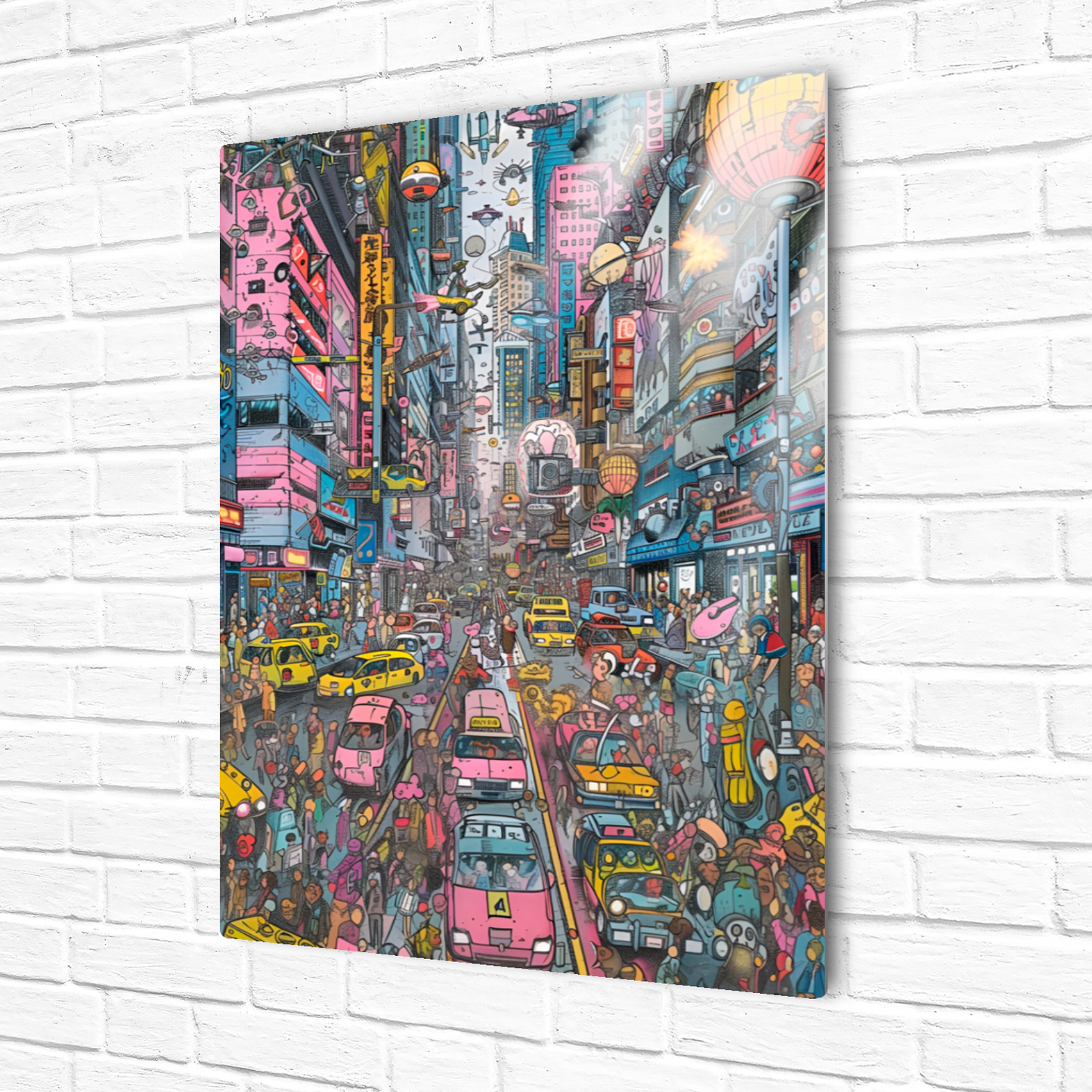 Urban Chaos Premium Portrait Aluminum Prints