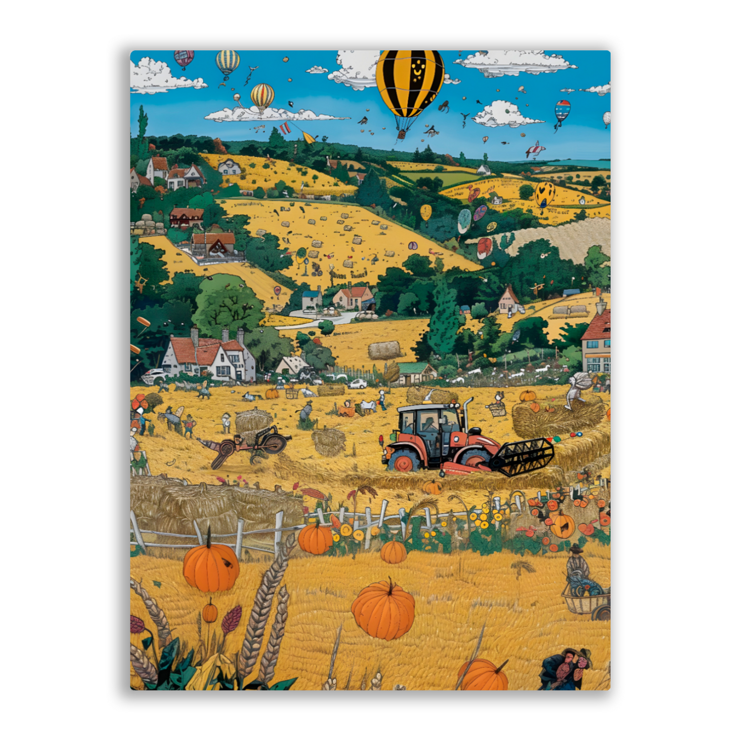 Golden Harvest Premium Portrait Aluminum Prints
