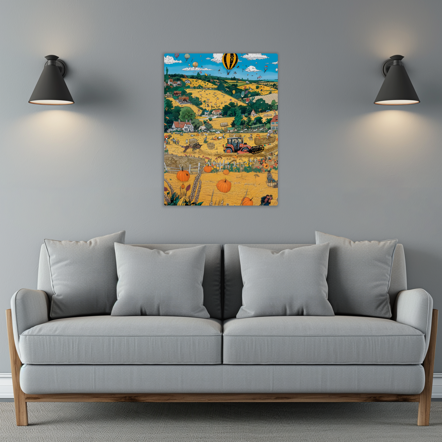 Golden Harvest Premium Portrait Aluminum Prints