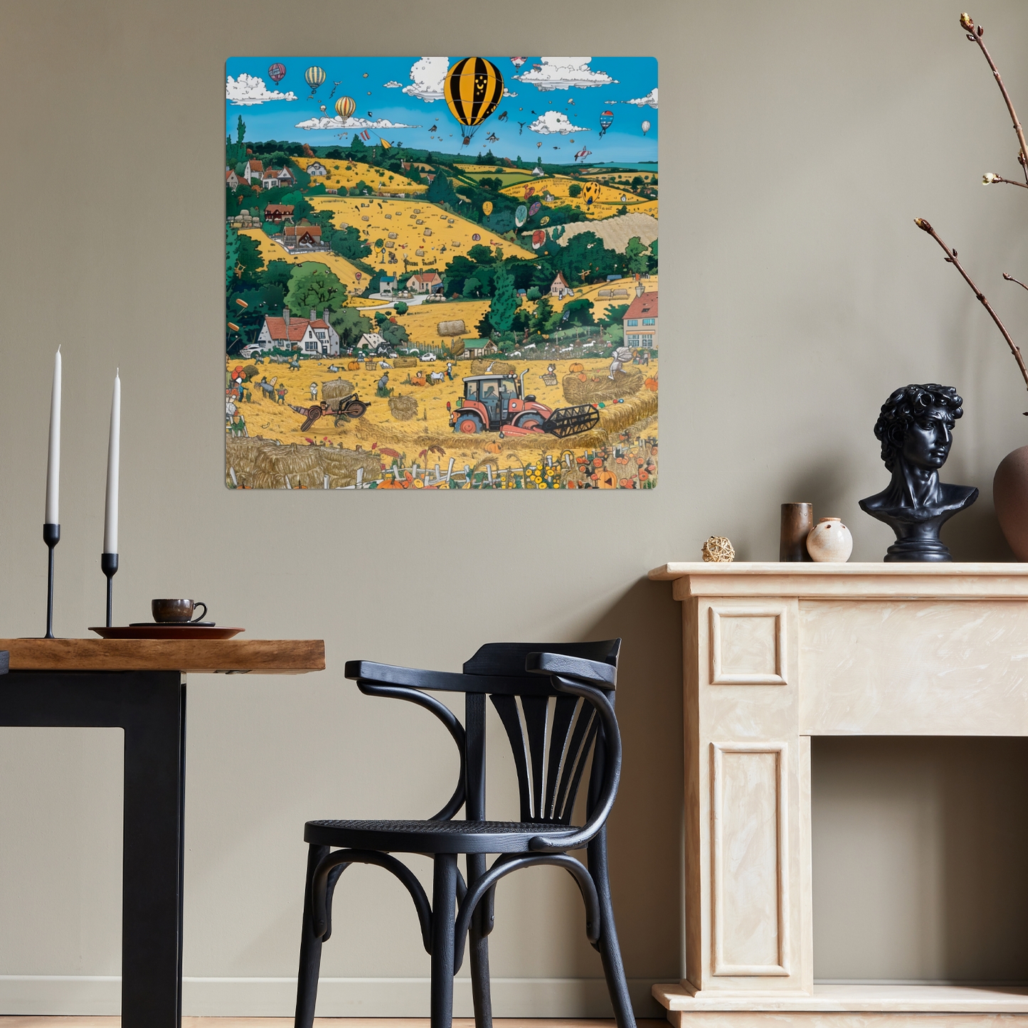 Golden Harvest Premium Square Aluminum Prints