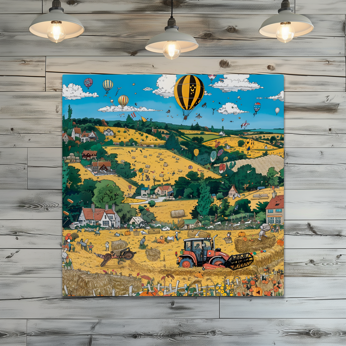 Golden Harvest Premium Square Aluminum Prints
