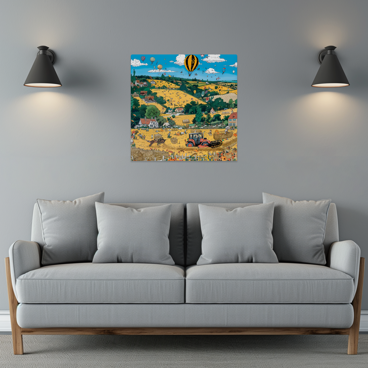 Golden Harvest Premium Square Aluminum Prints