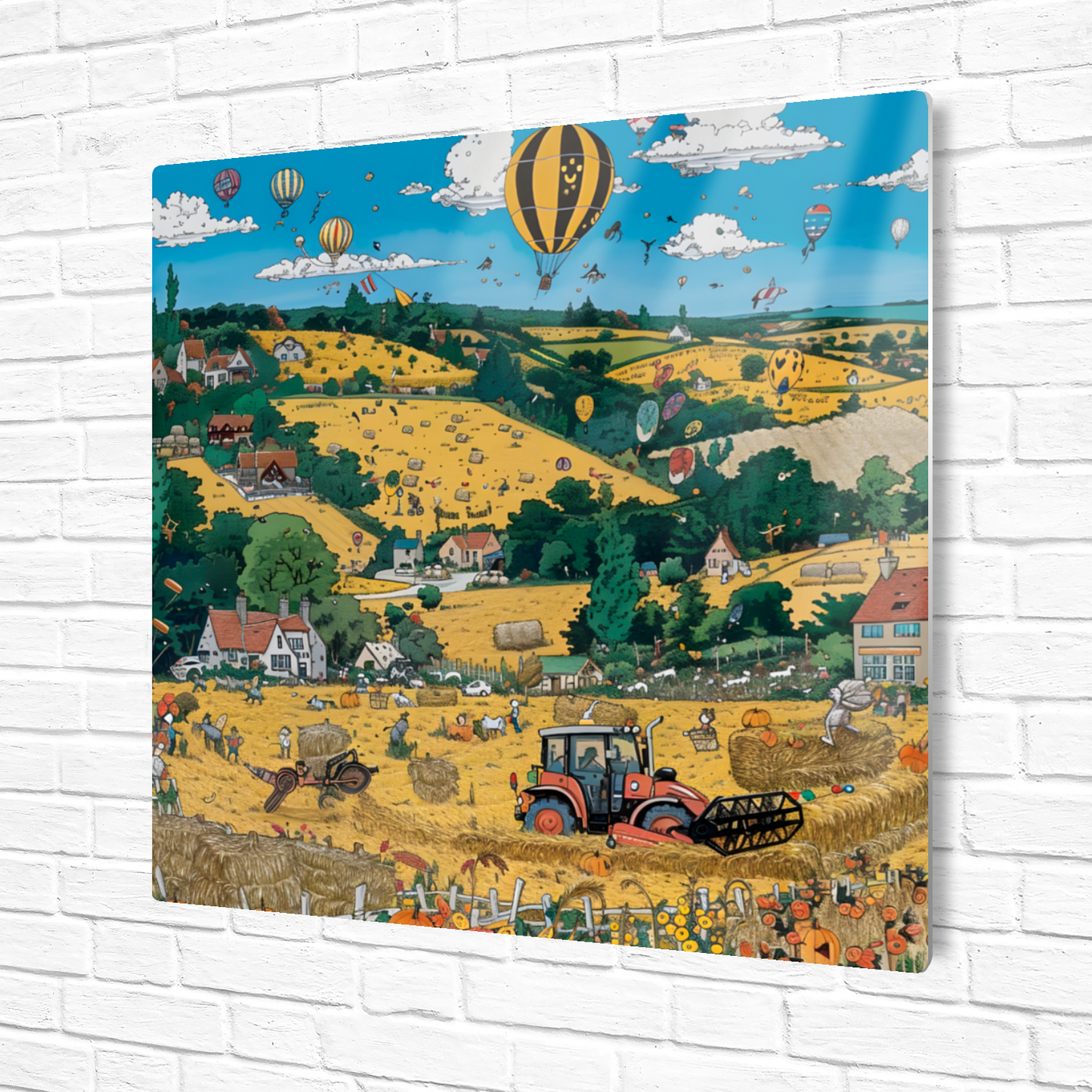 Golden Harvest Premium Square Aluminum Prints