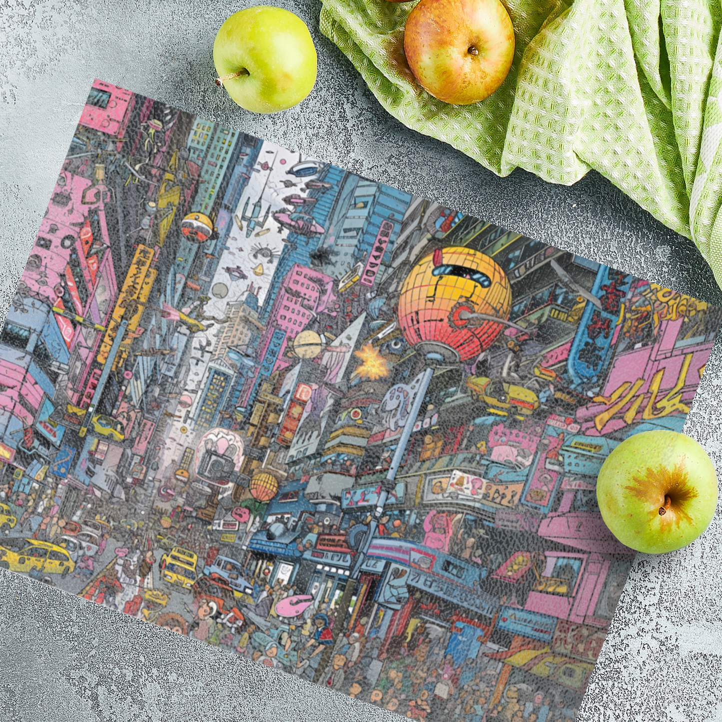 Urban Chaos Textured Glass Chopping Boards