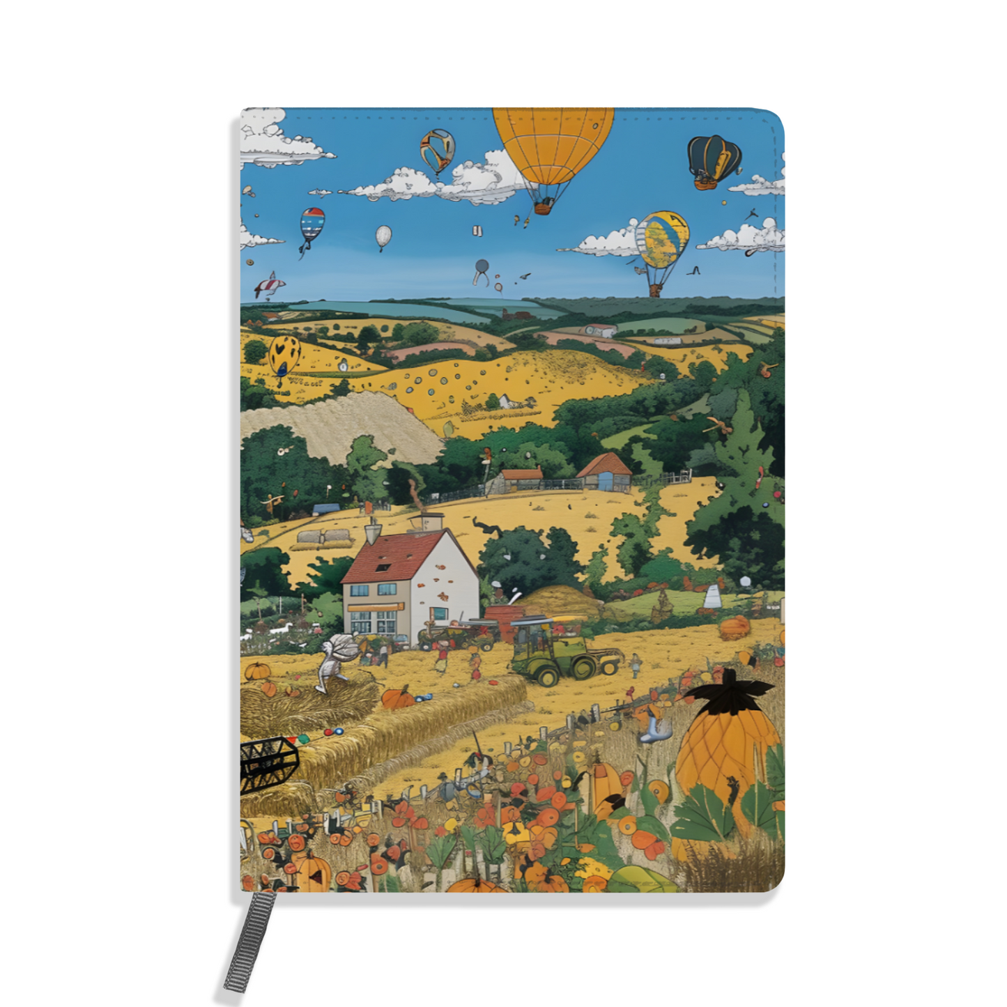 Golden Harvest Allover Printed Lined Journal