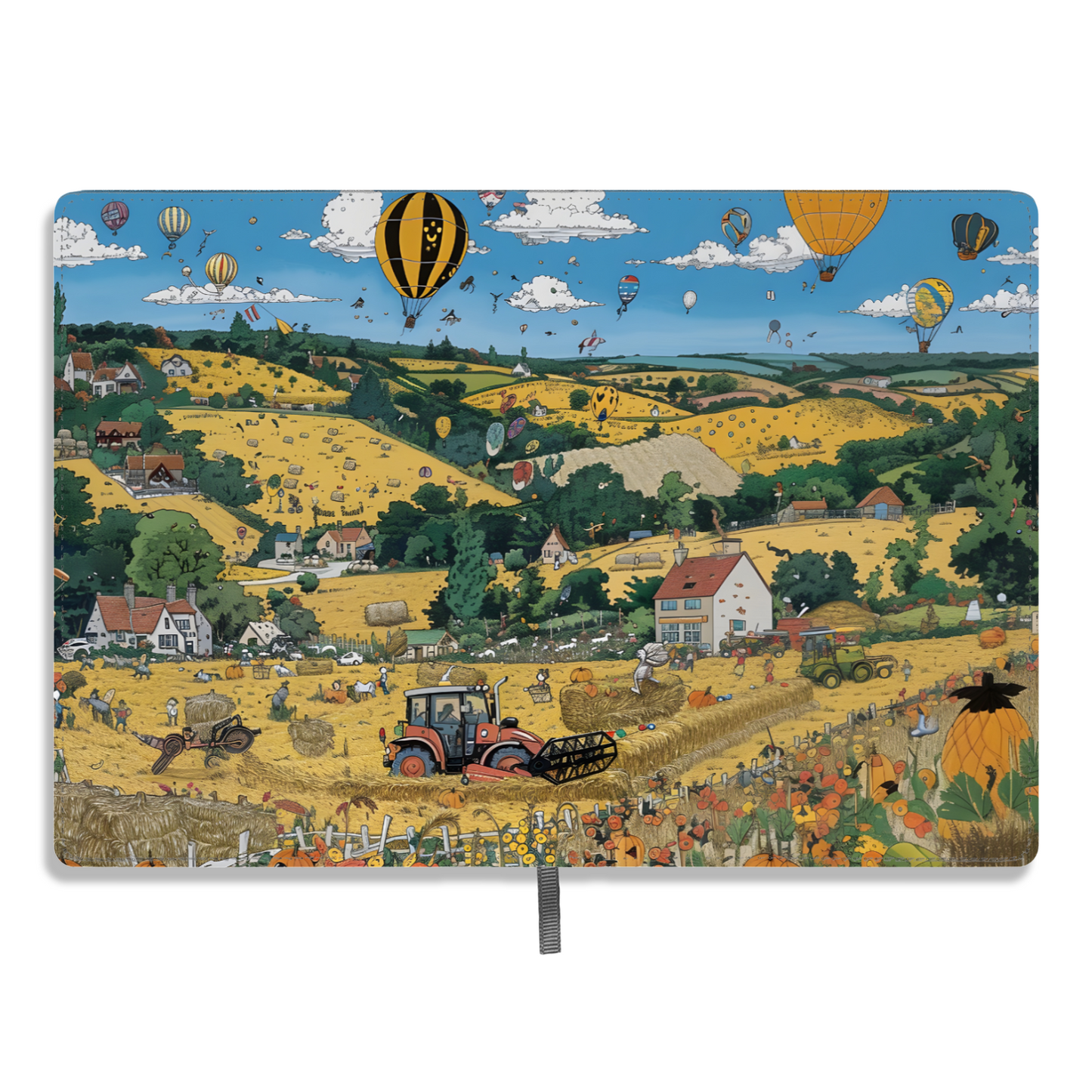 Golden Harvest Allover Printed Lined Journal