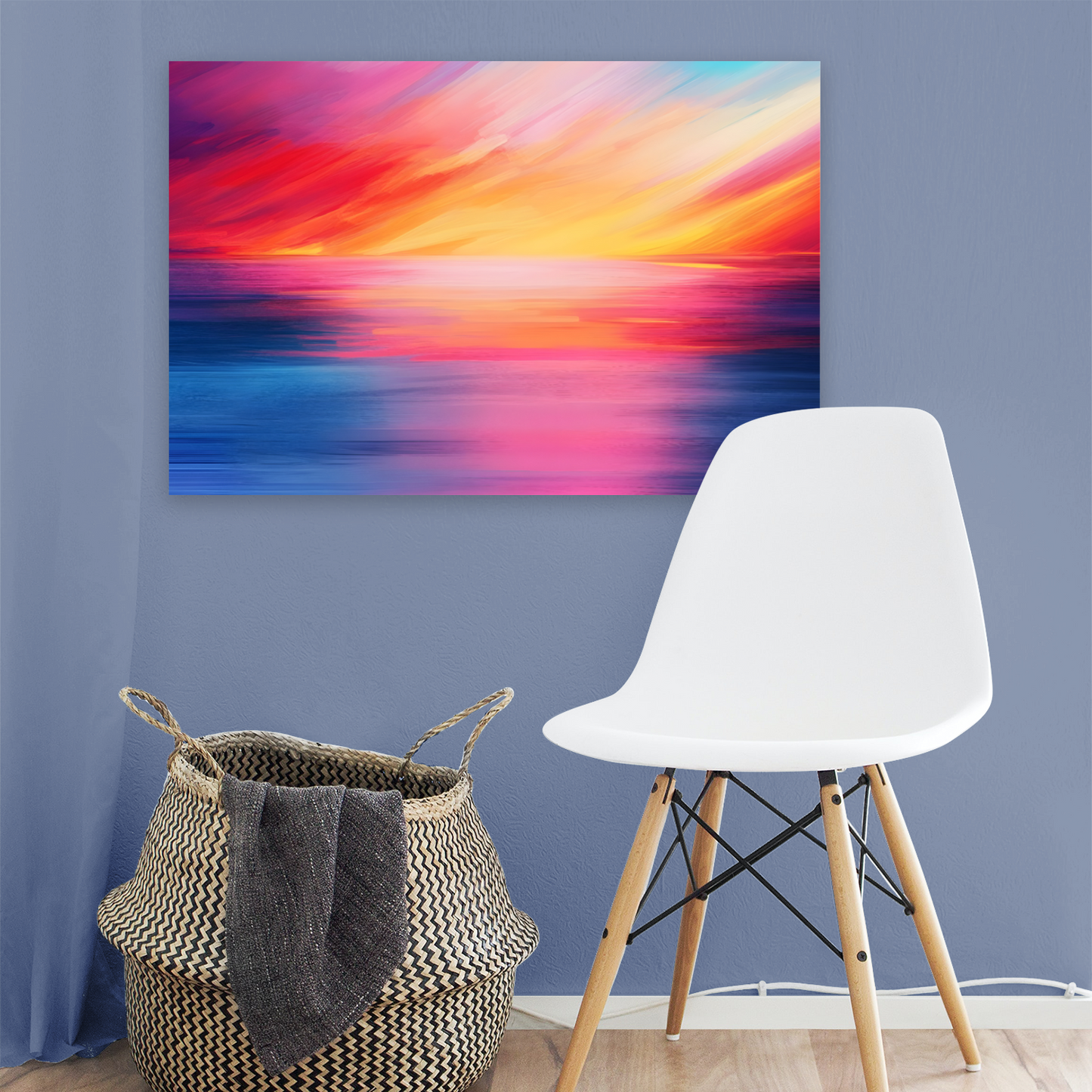 Vibrant Ocean Sunset Deluxe Box Canvas Prints Landscape