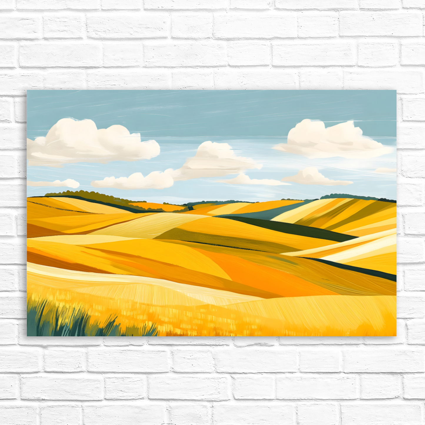Golden Fields Horizon Deluxe Box Canvas Prints Landscape