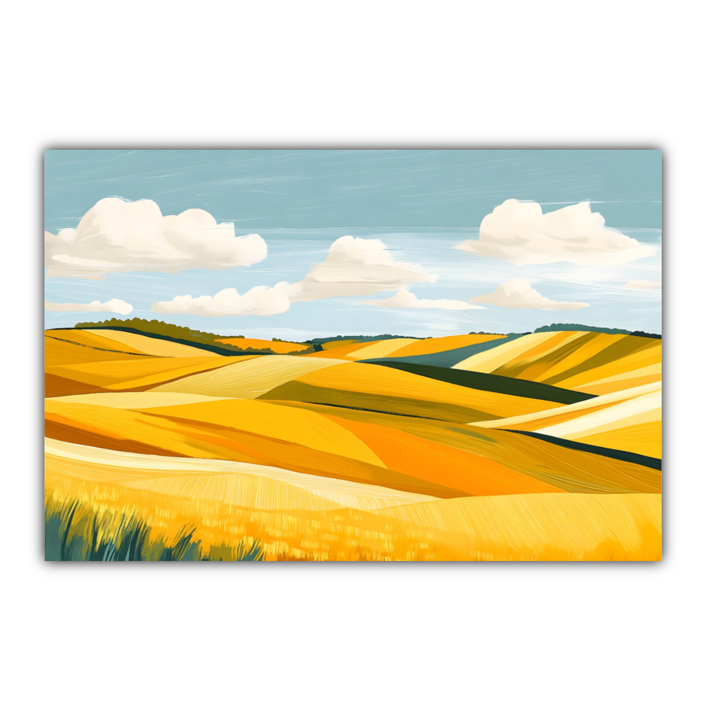 Golden Fields Horizon Deluxe Box Canvas Prints Landscape