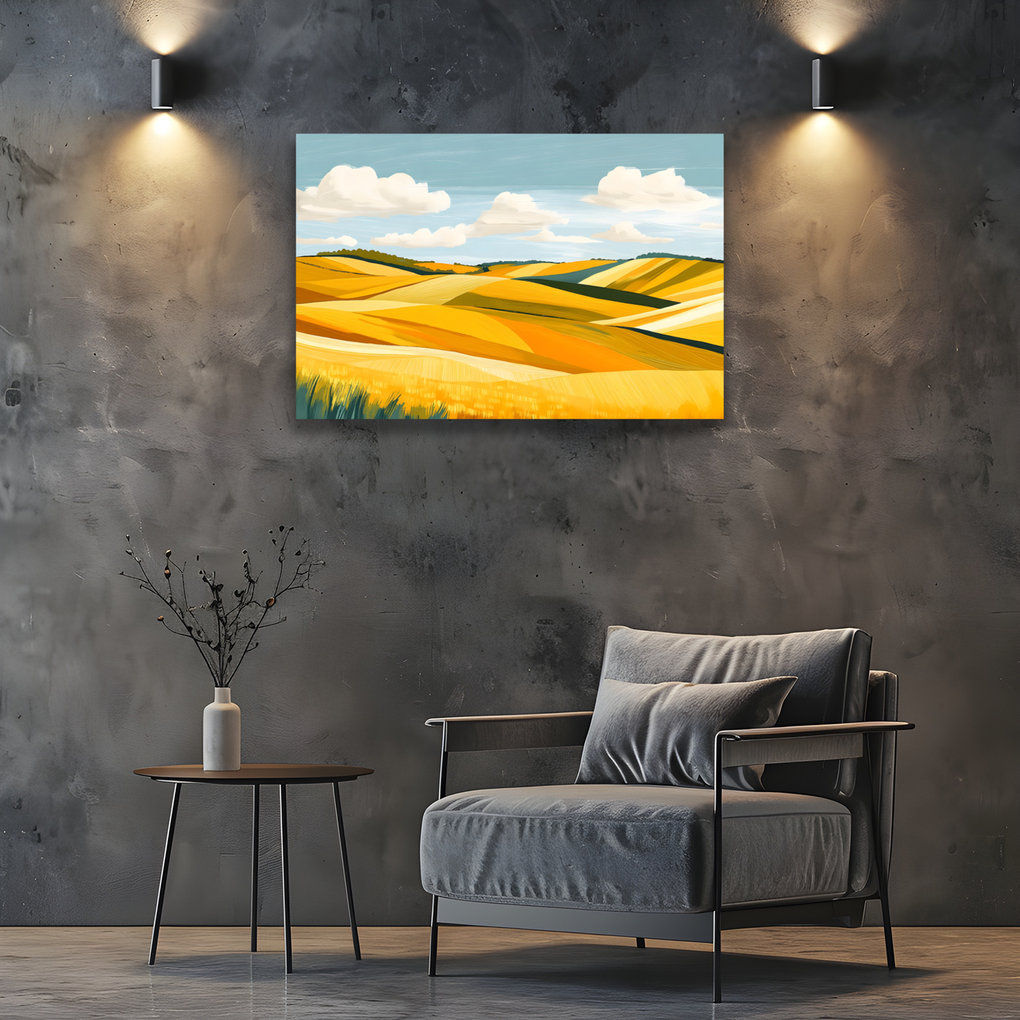 Golden Fields Horizon Deluxe Box Canvas Prints Landscape