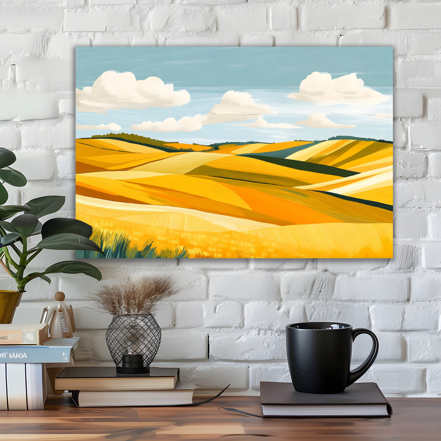 Golden Fields Horizon Deluxe Box Canvas Prints Landscape