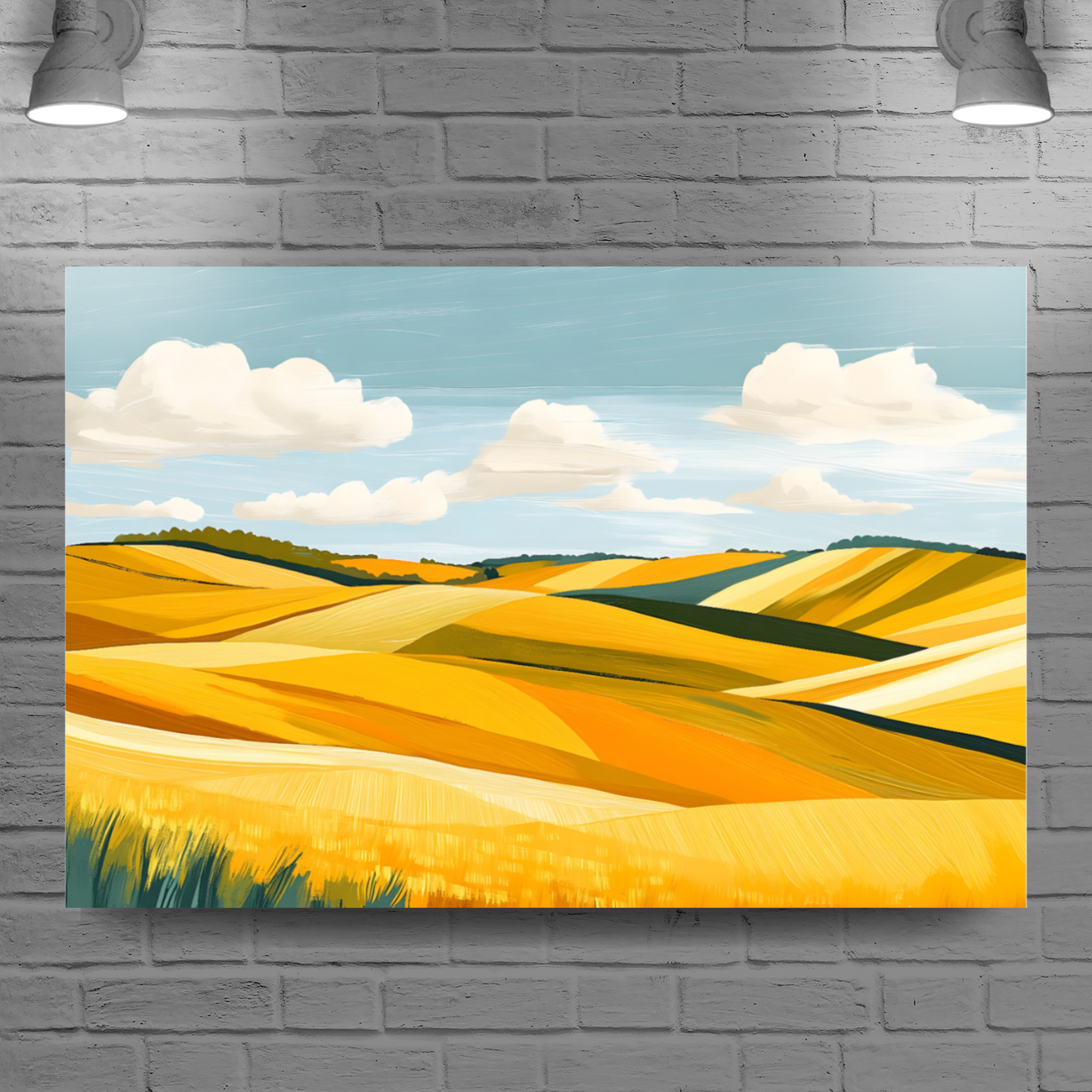 Golden Fields Horizon Deluxe Box Canvas Prints Landscape