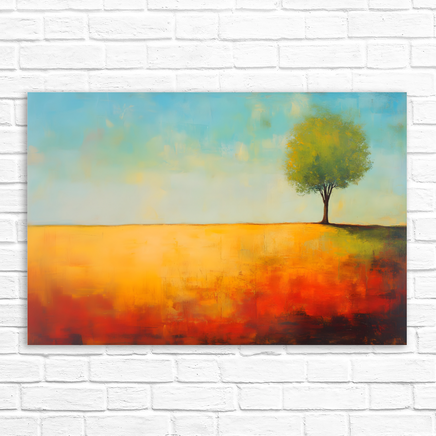 Lone Tree Serenity Deluxe Box Canvas Prints Landscape