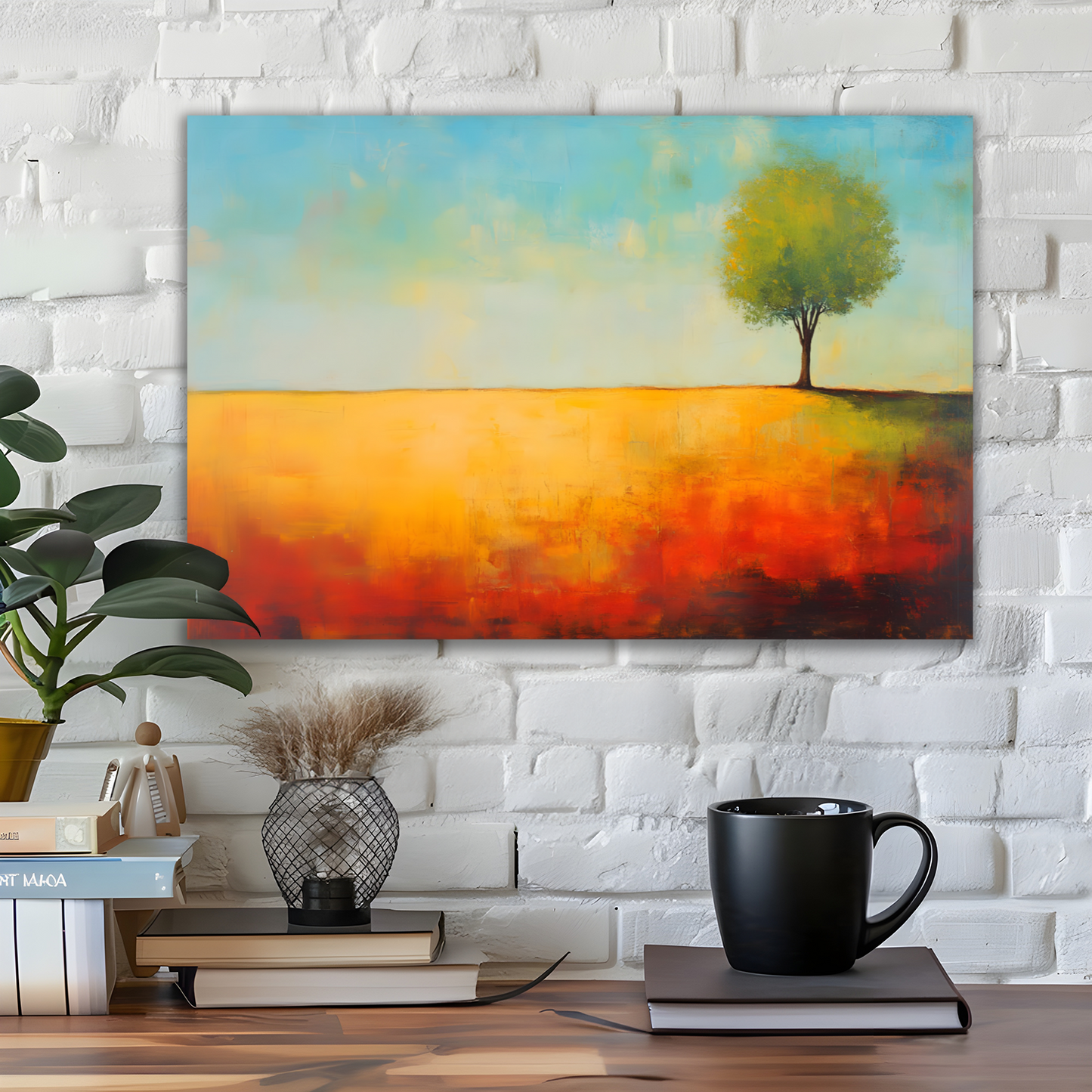 Lone Tree Serenity Deluxe Box Canvas Prints Landscape