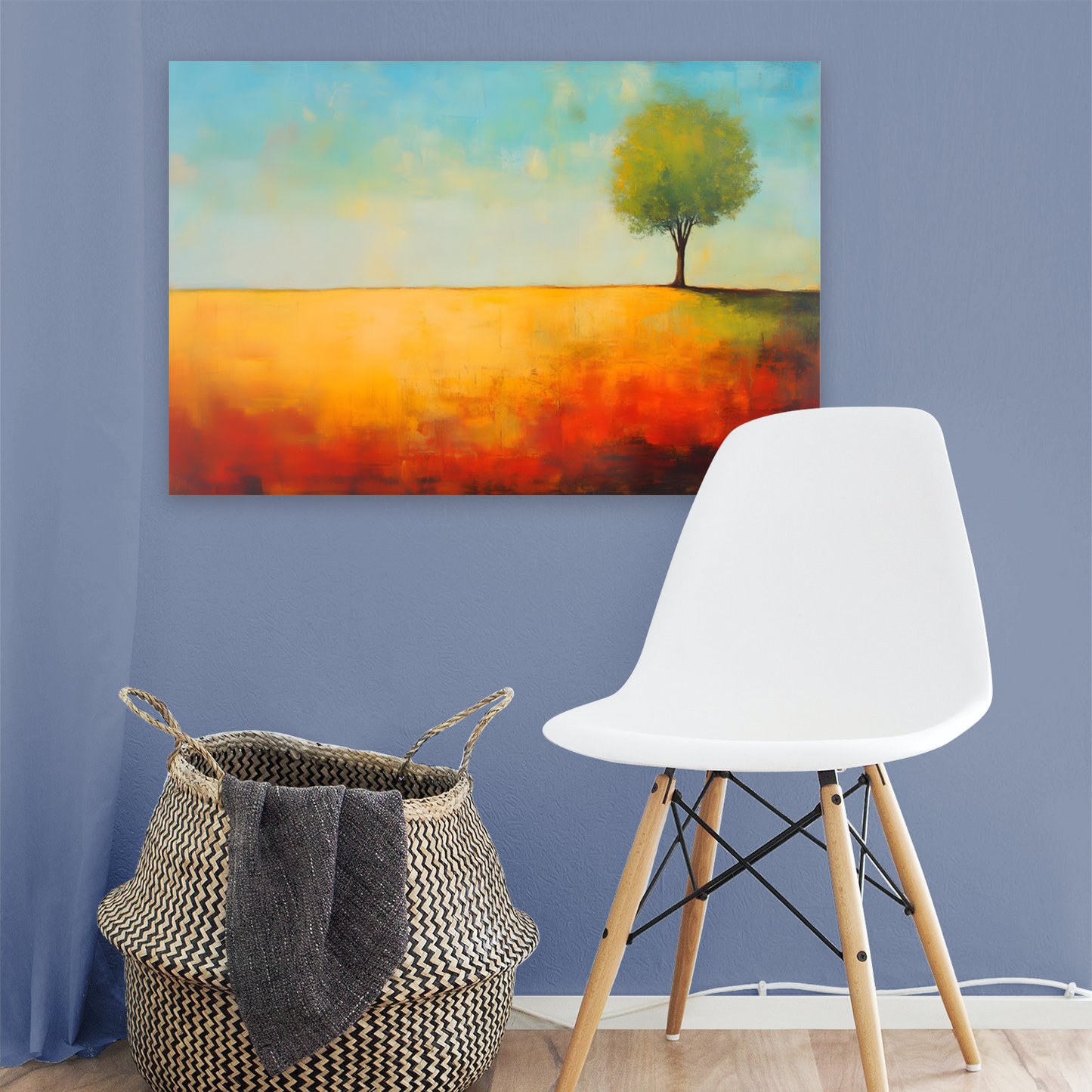 Lone Tree Serenity Deluxe Box Canvas Prints Landscape