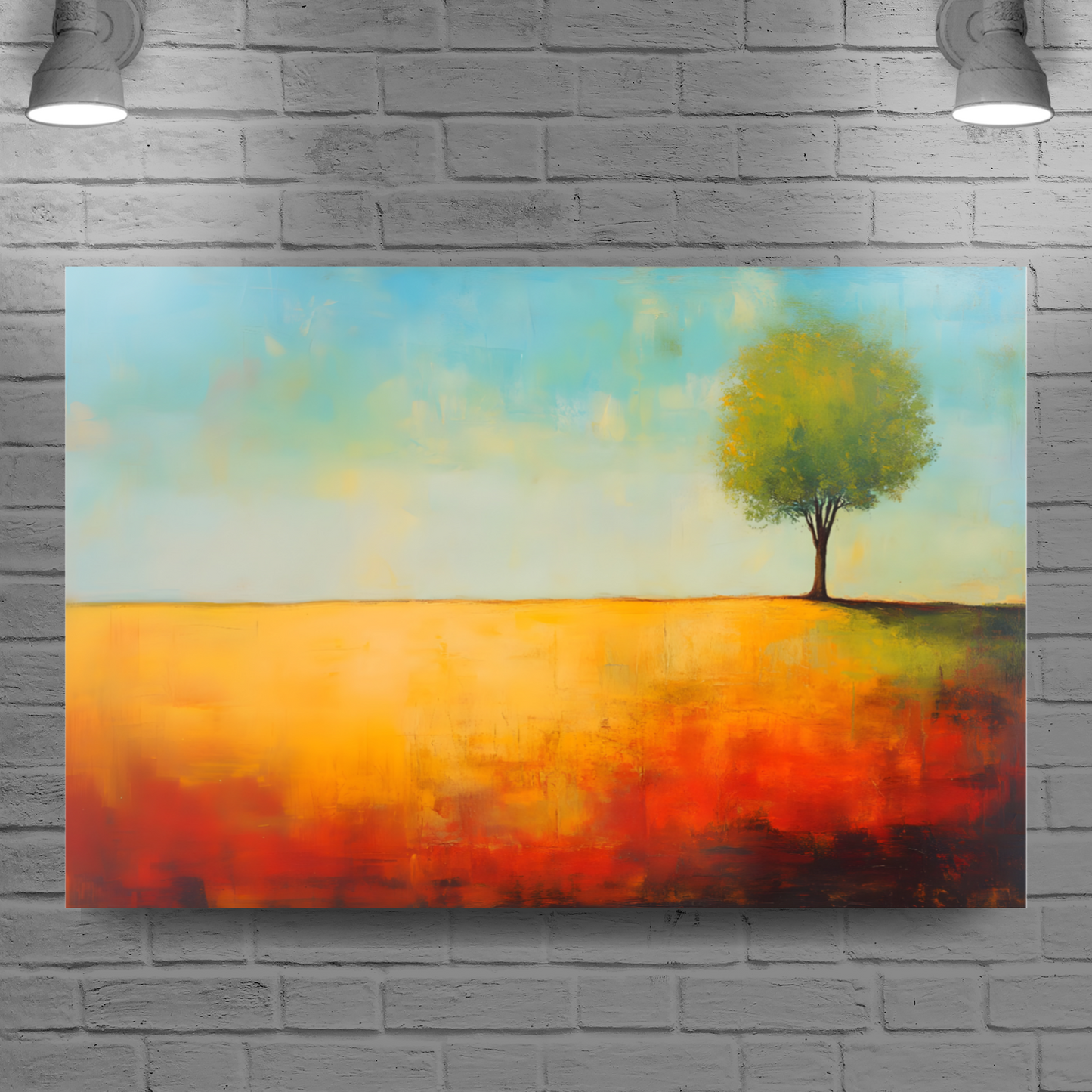 Lone Tree Serenity Deluxe Box Canvas Prints Landscape