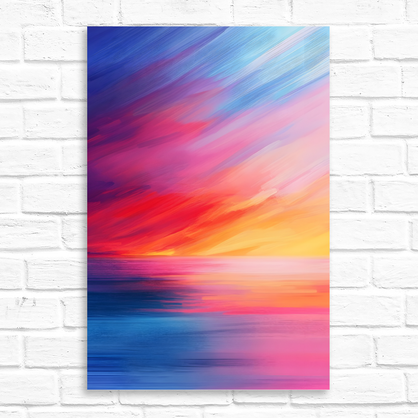 Vibrant Ocean Sunset Deluxe Box Canvas Prints Portrait