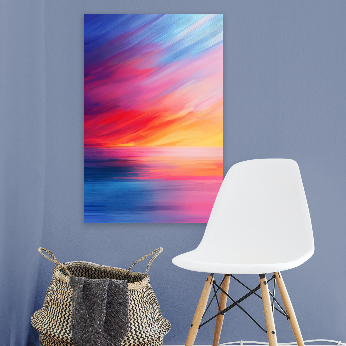 Vibrant Ocean Sunset Deluxe Box Canvas Prints Portrait