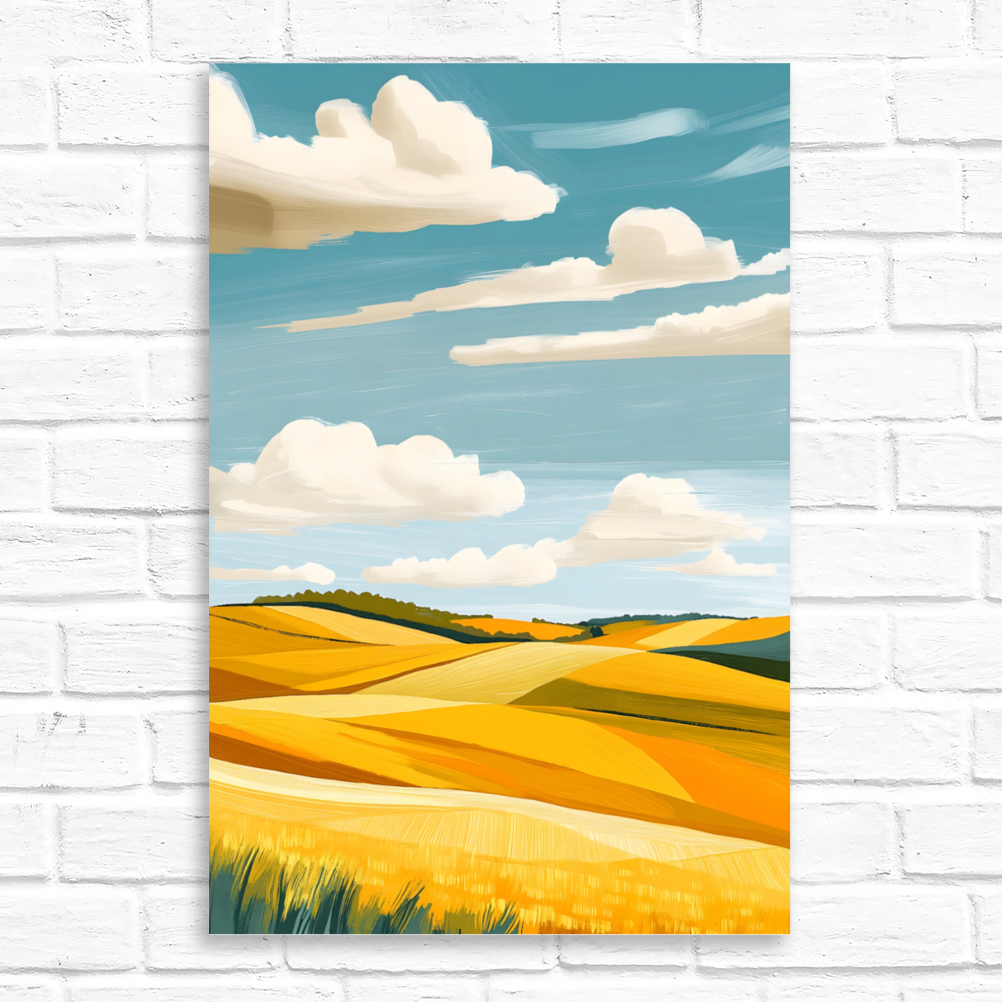 Golden Fields Horizon Deluxe Box Canvas Prints Portrait