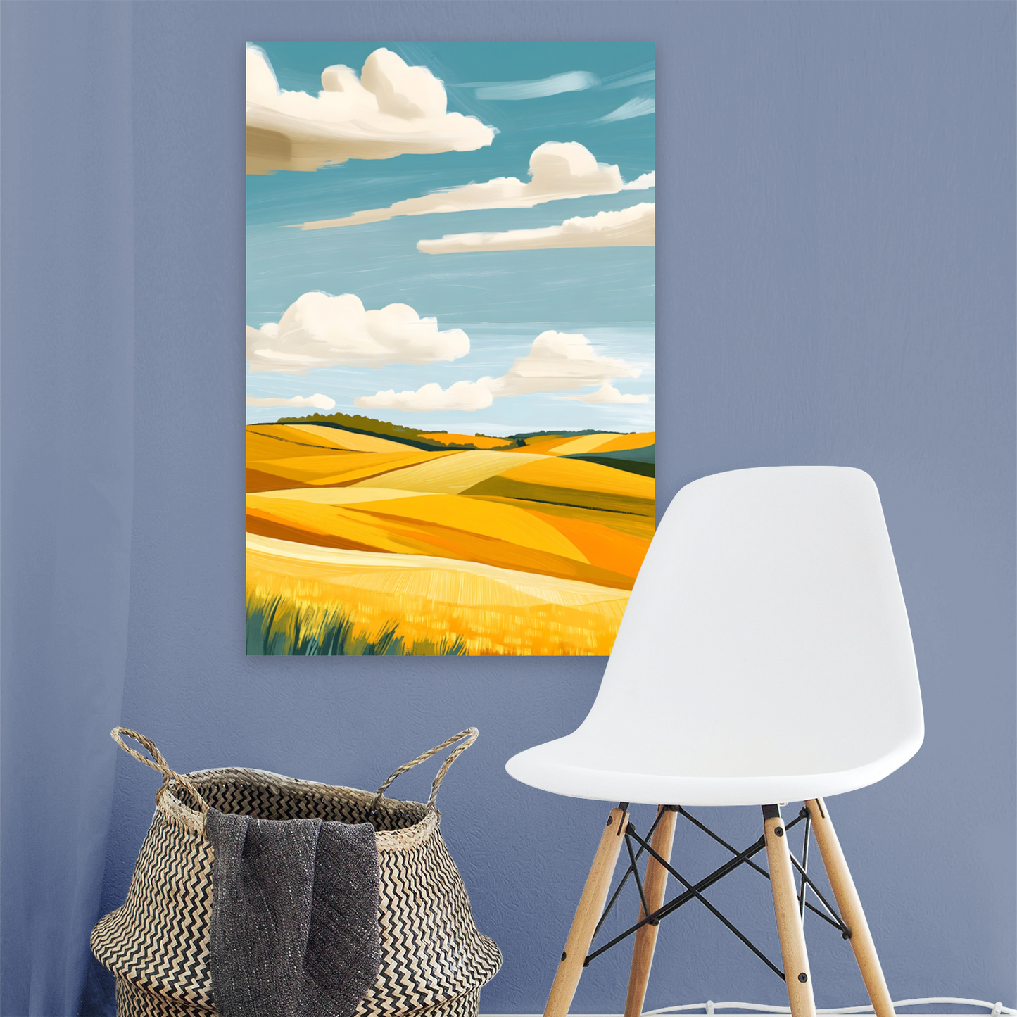 Golden Fields Horizon Deluxe Box Canvas Prints Portrait