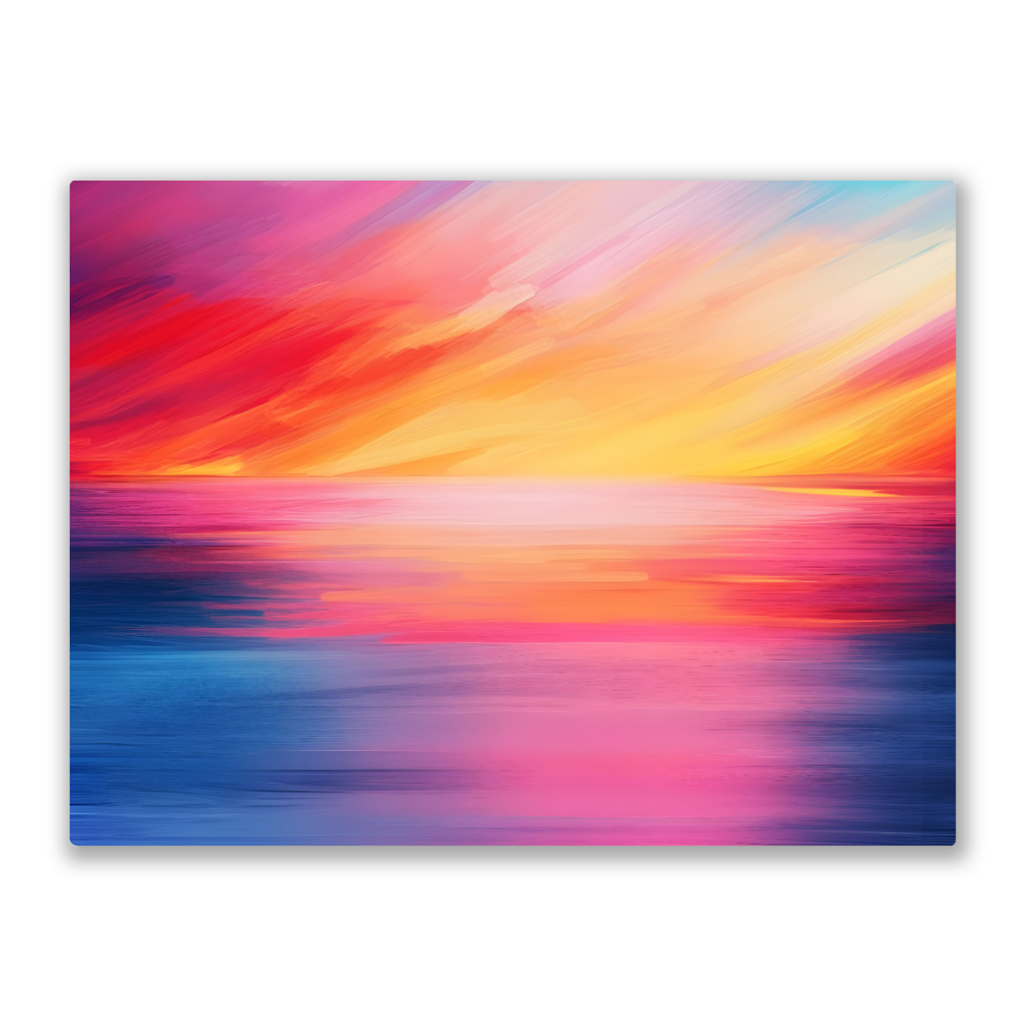 Vibrant Ocean Sunset Premium Landscape Aluminum Prints