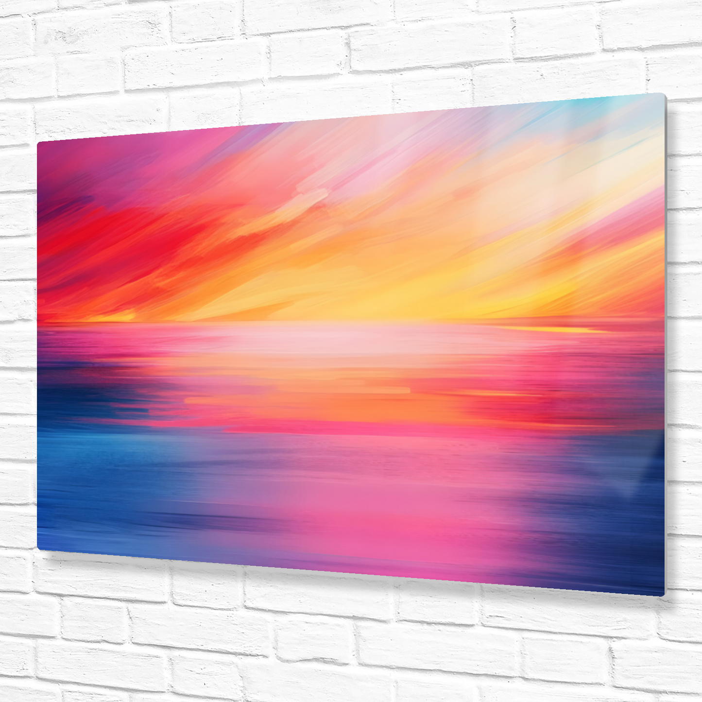 Vibrant Ocean Sunset Premium Landscape Aluminum Prints
