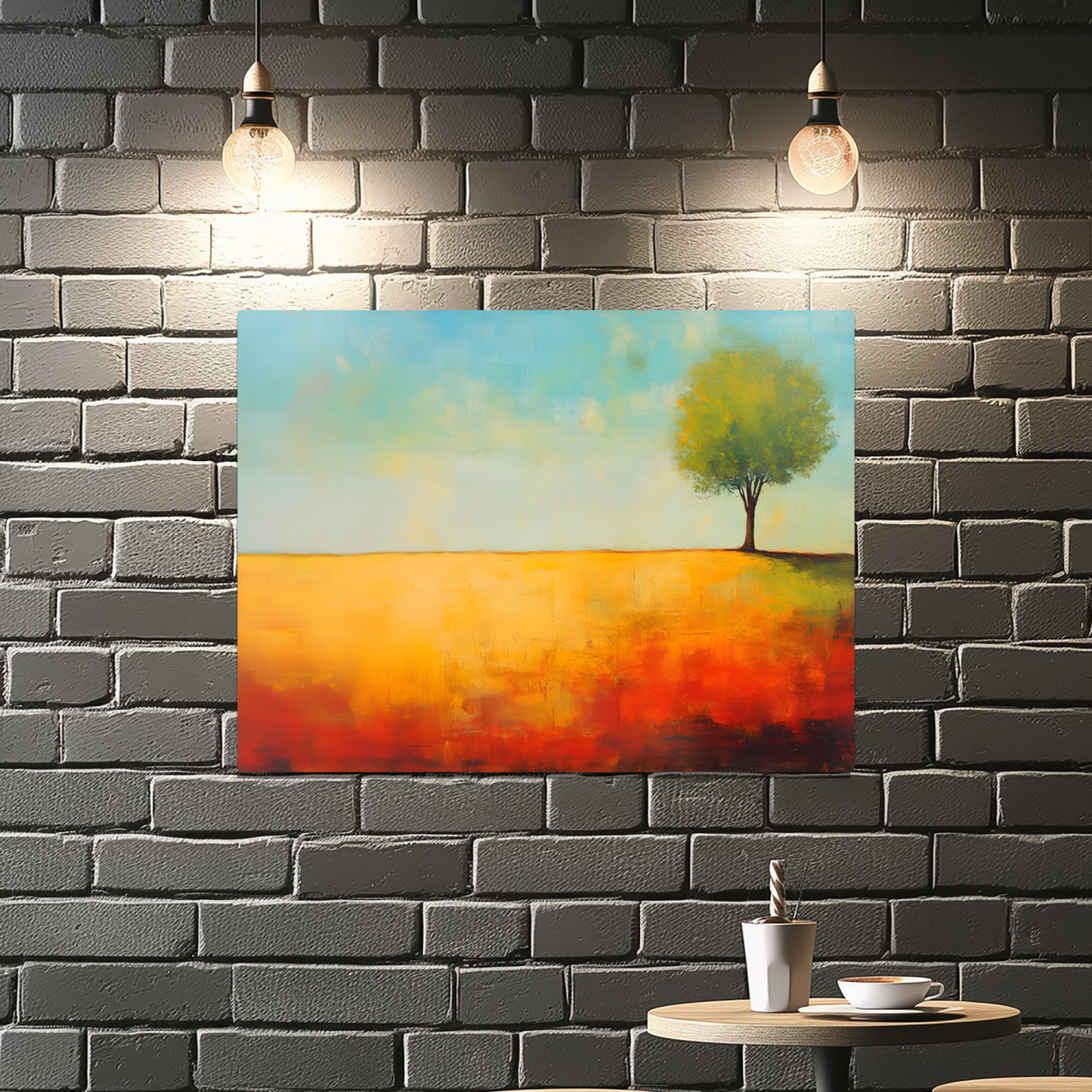 Lone Tree Serenity Premium Landscape Aluminum Prints