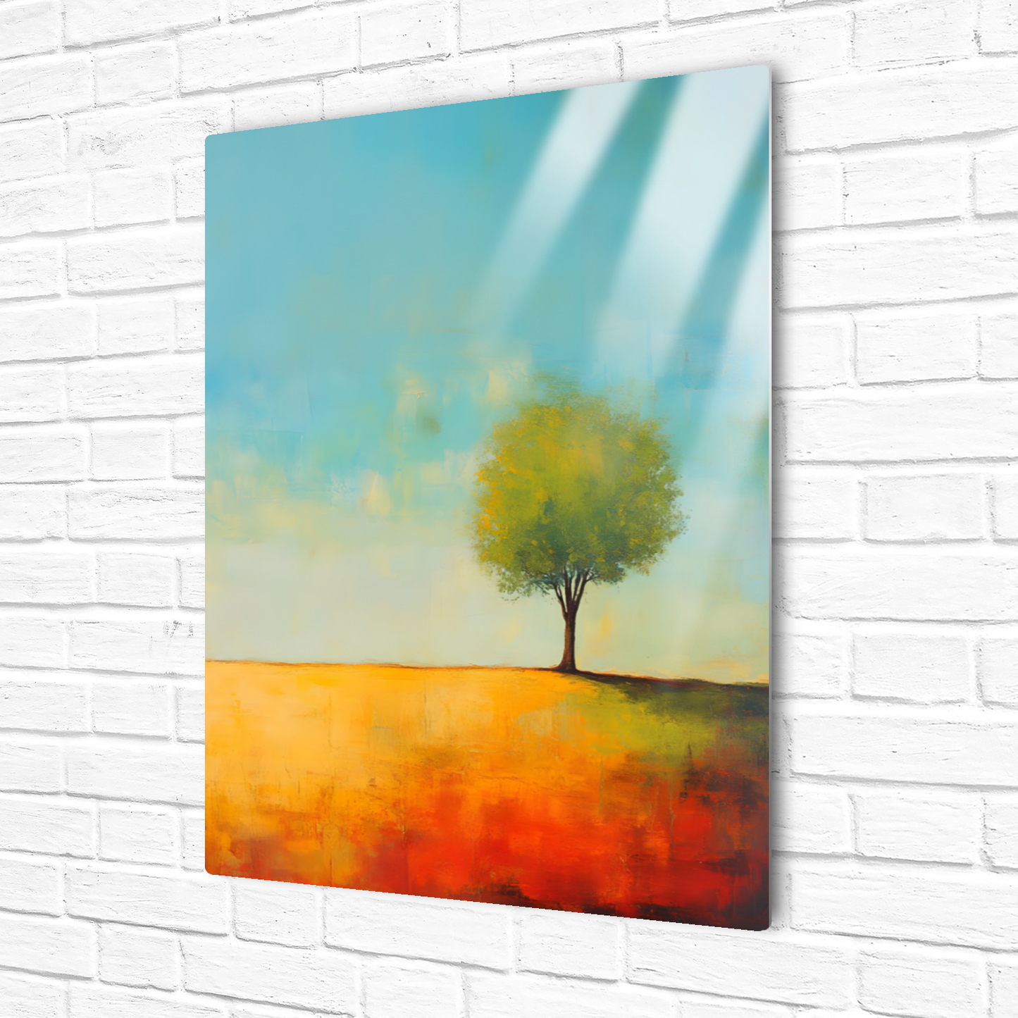 Lone Tree Serenity Premium Portrait Aluminum Prints