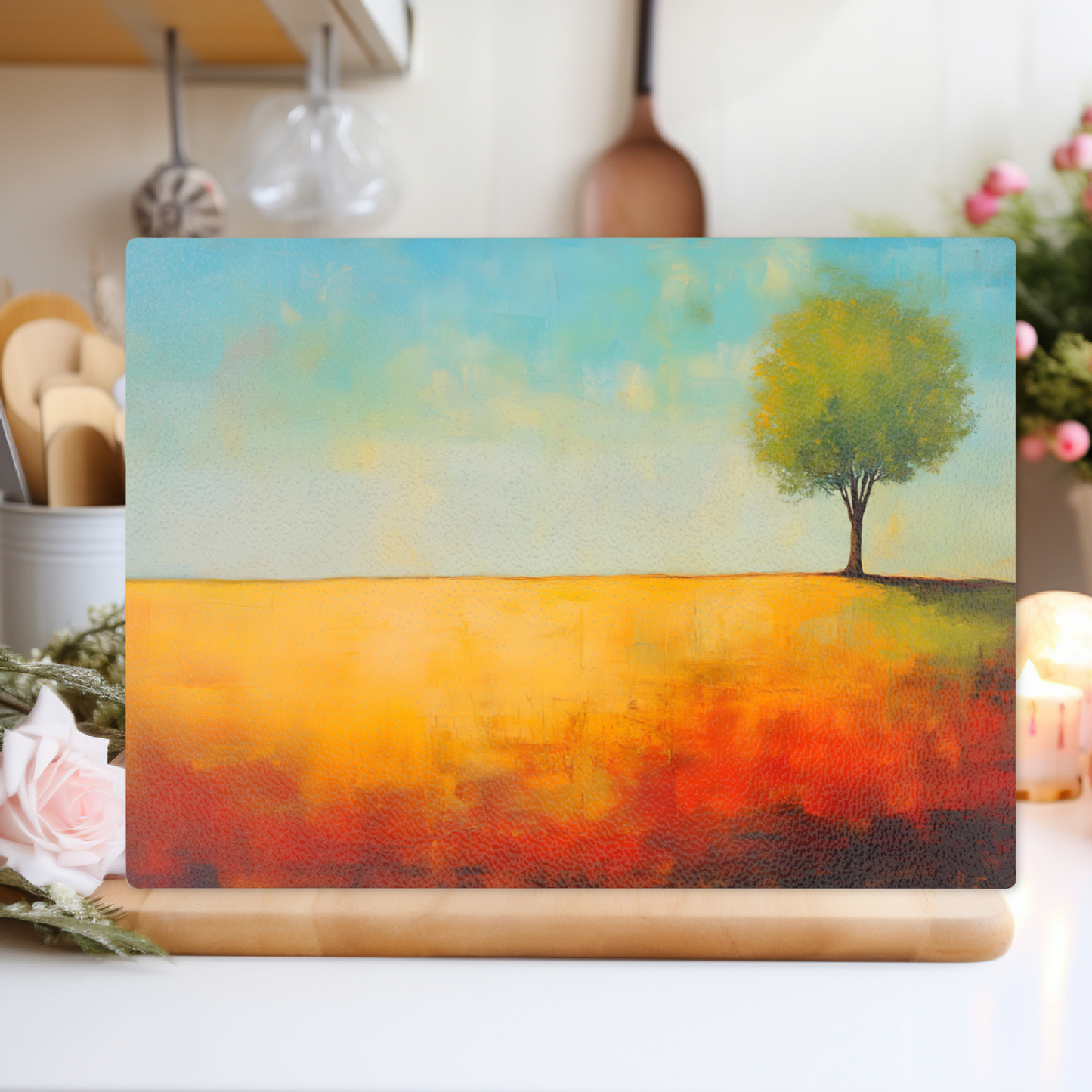 Lone Tree Serenity Textured Glass Chopping Boards