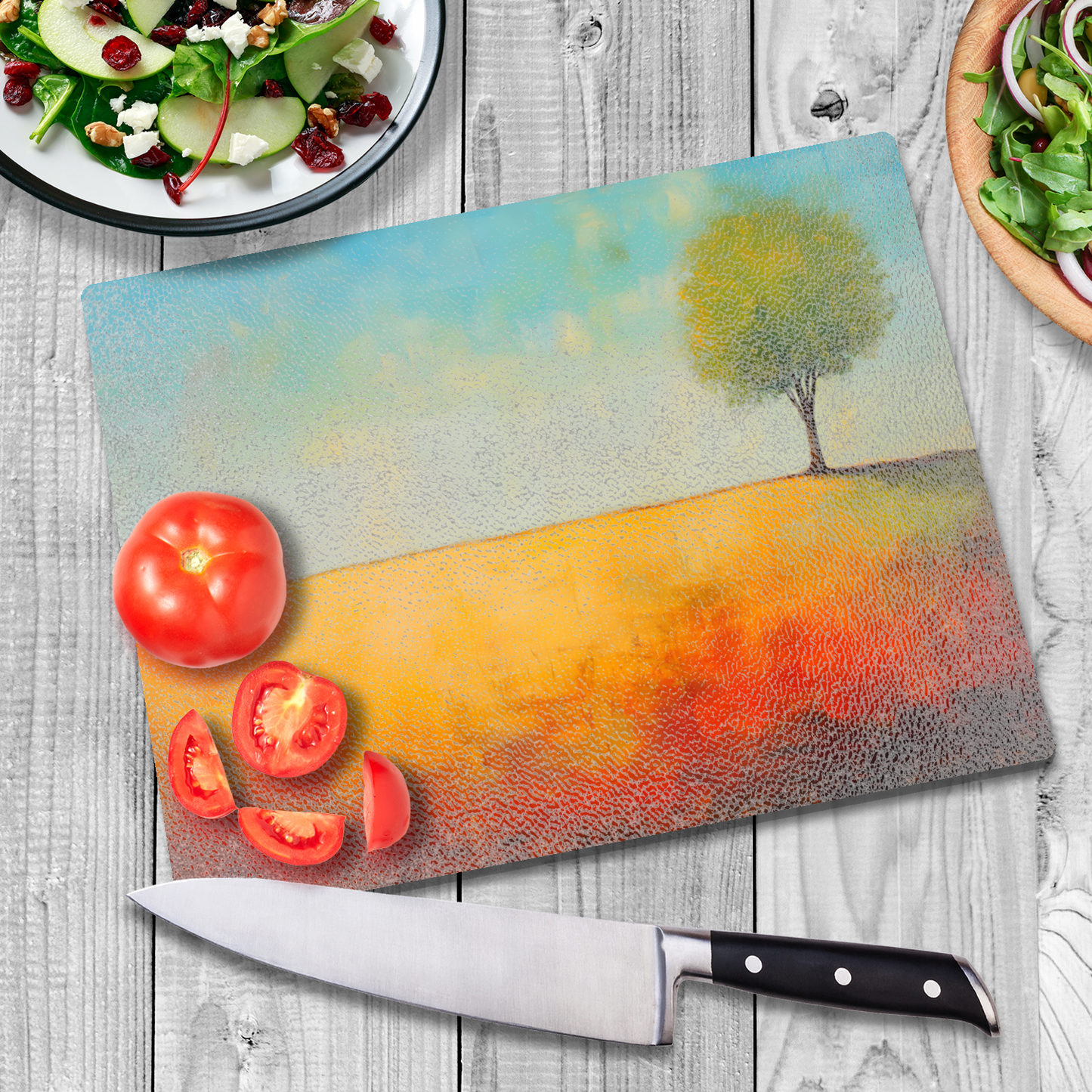 Lone Tree Serenity Textured Glass Chopping Boards