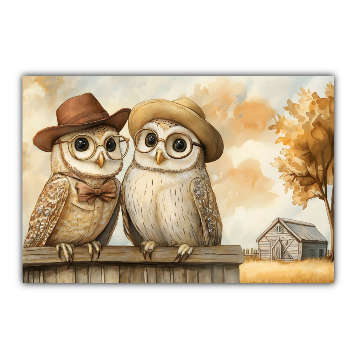 The Perched Professors Deluxe Box Canvas Prints Landscape