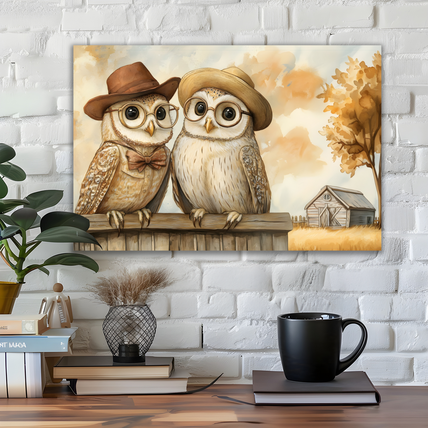 The Perched Professors Deluxe Box Canvas Prints Landscape