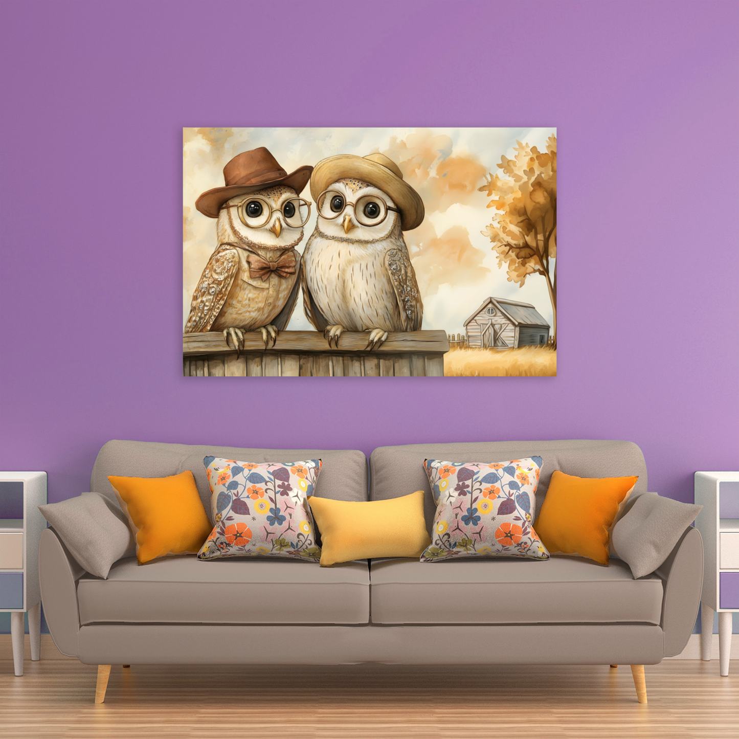 The Perched Professors Deluxe Box Canvas Prints Landscape