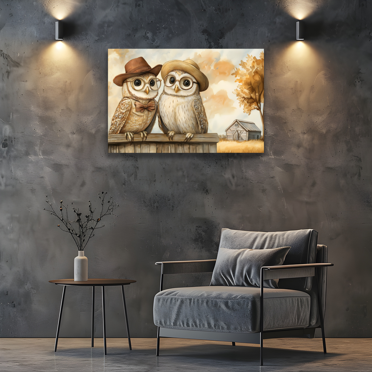 The Perched Professors Deluxe Box Canvas Prints Landscape