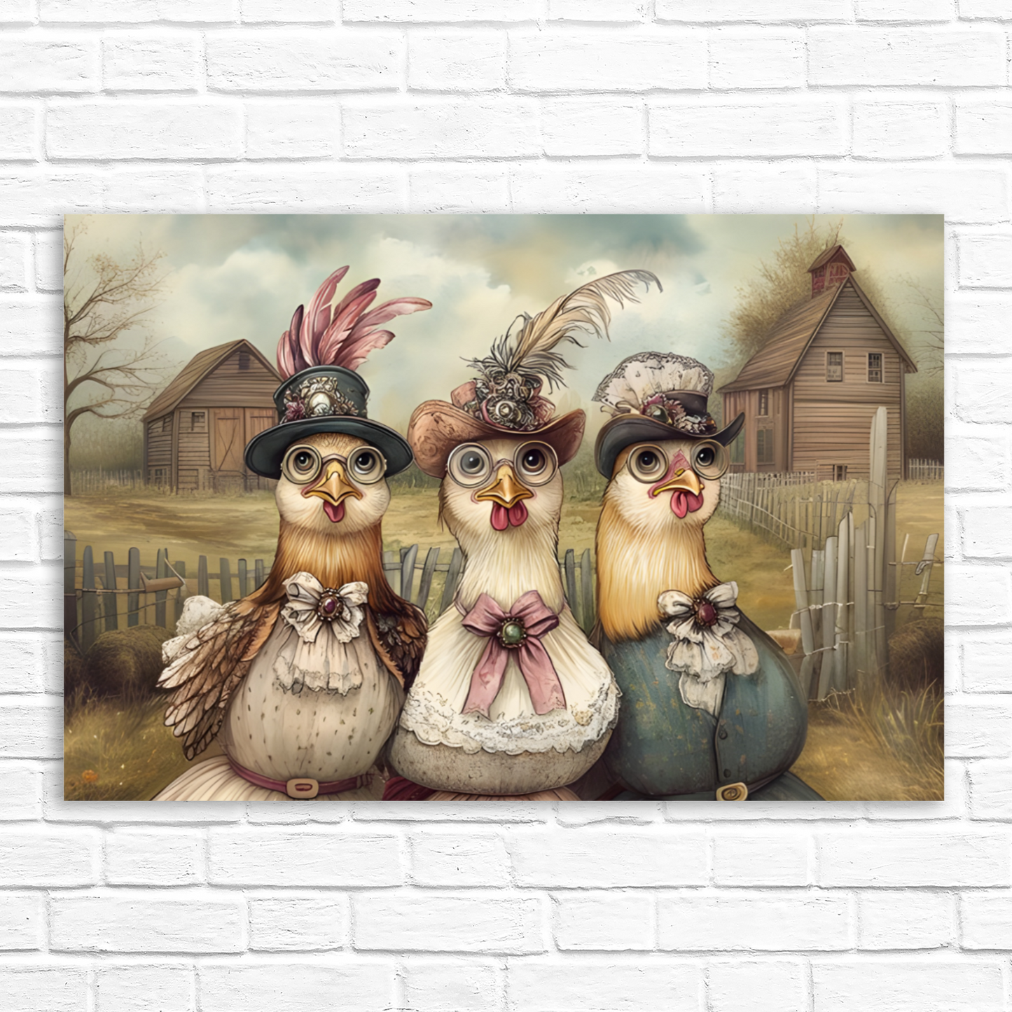The Barnyard Belles Deluxe Box Canvas Prints Landscape