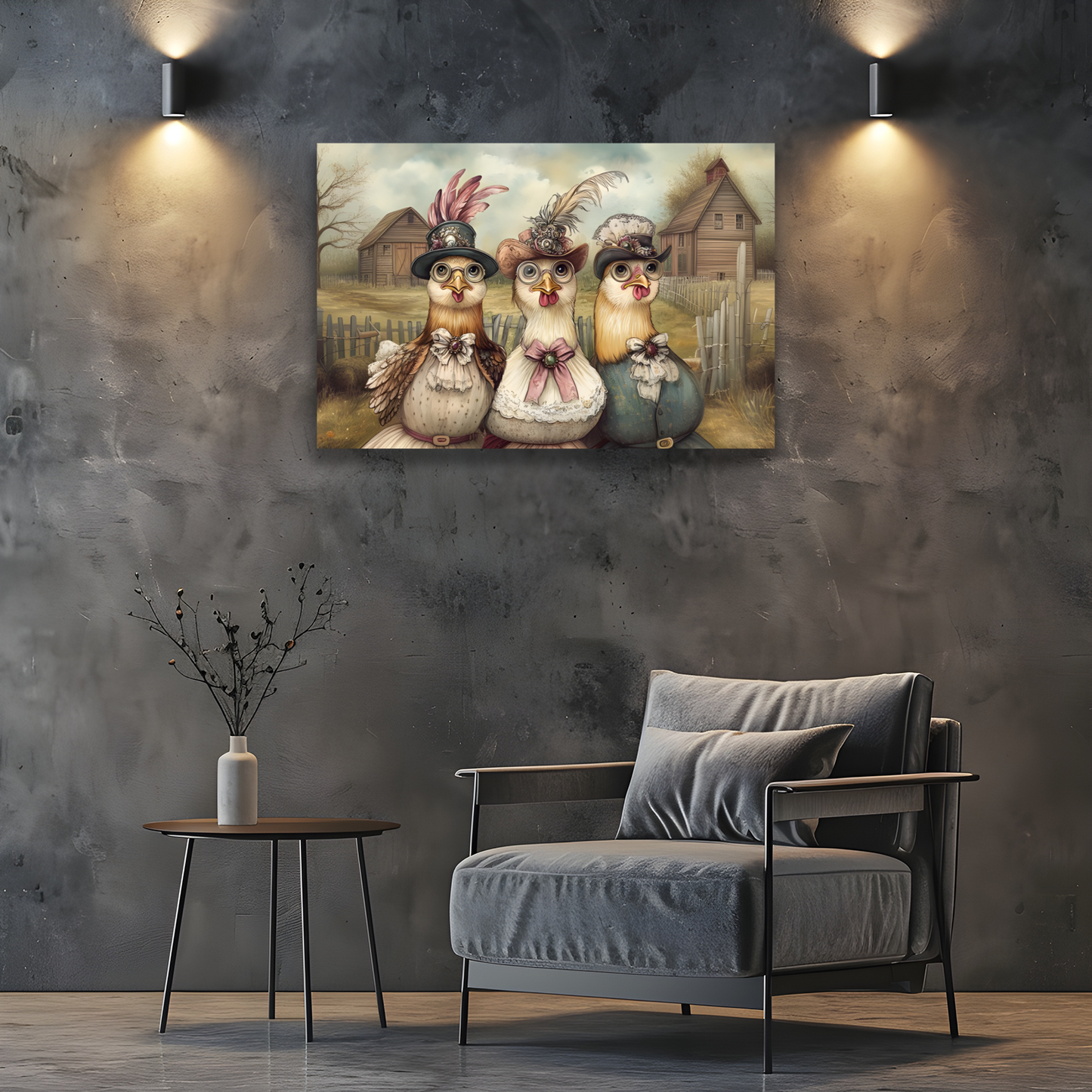 The Barnyard Belles Deluxe Box Canvas Prints Landscape